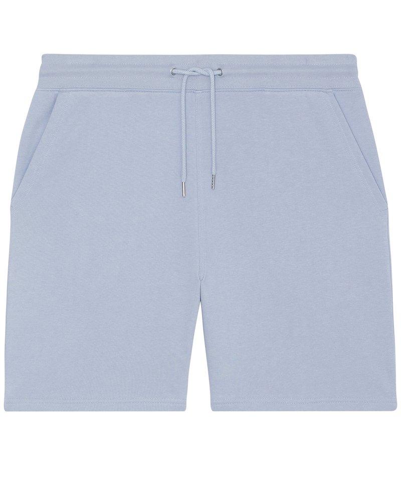 Organic Terry Shorts: Unisex – M Serene Blue Organic Terry Shorts: Unisex – M Serene Blue