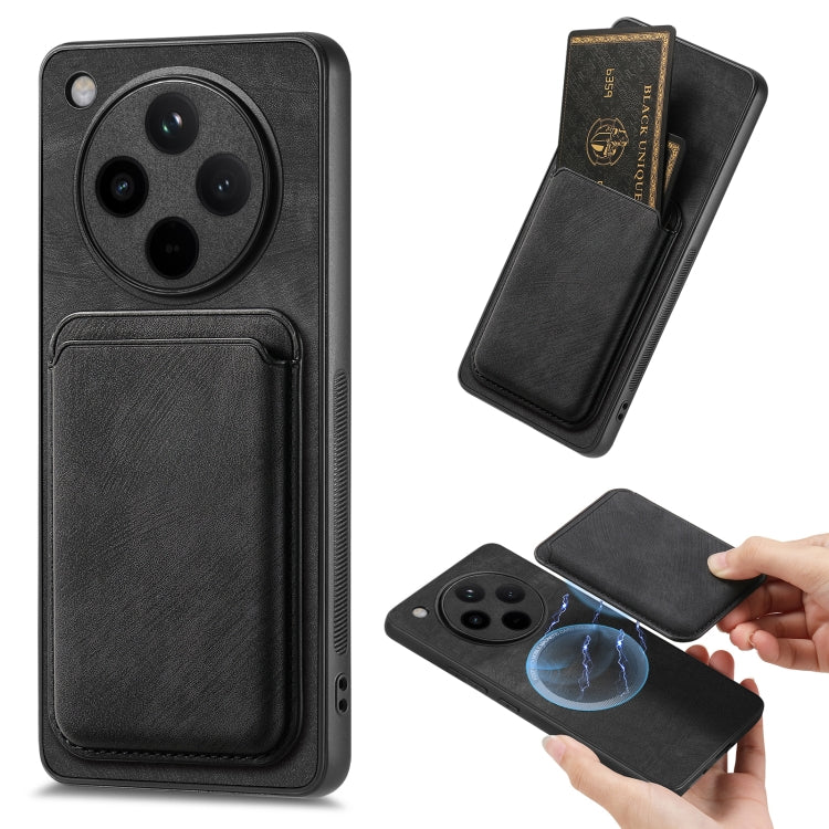 Retro Leather Card Bag Magnetic Phone Case, For OPPO Find X Pro, For OPPO Reno T G, For OPPO Reno Z, For OPPO – For OPPO Find X Pro Black