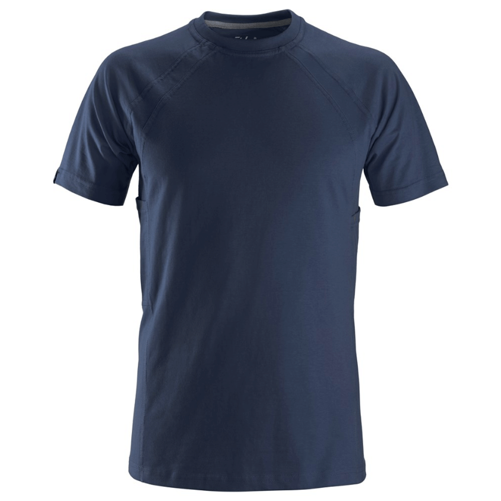 Snickers Premium Crew Neck Shirt With MultiPockets™ Various Colours – Navy Blue Medium