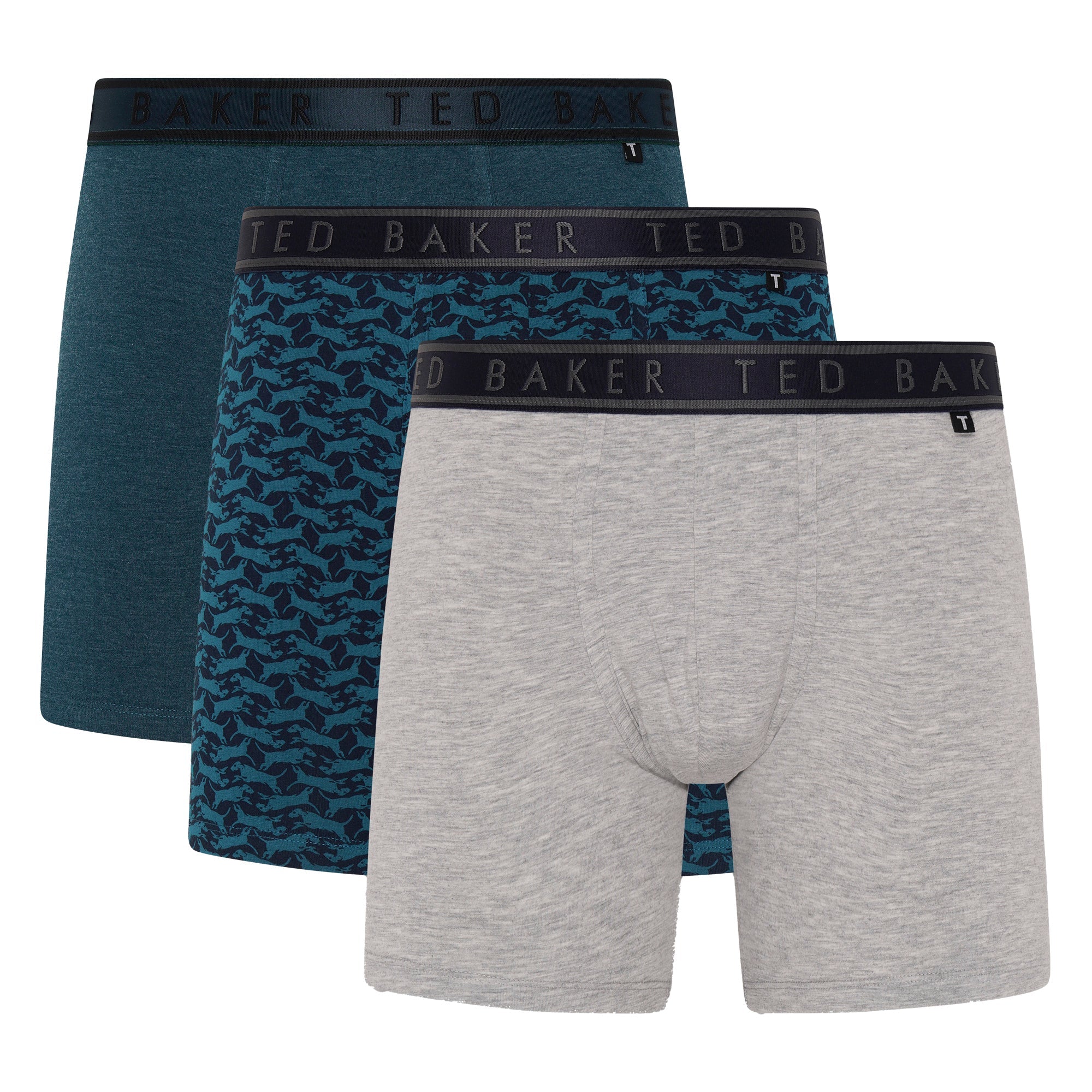 Pack Mens Soft Breathable Cotton Boxer Brief Underwear – Heather GreyBowwowReflecting Pool