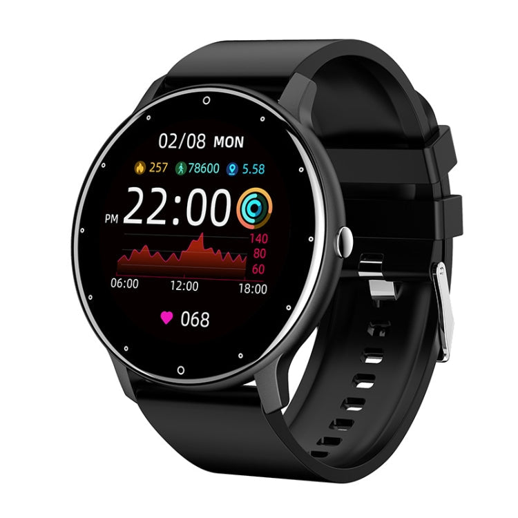 ZL Heart Rate Monitoring Pedometer Smart Watch, Silicone Band Blue, Silicone Band Black, Silicone Band Pink, – Silicone Band Black Black
