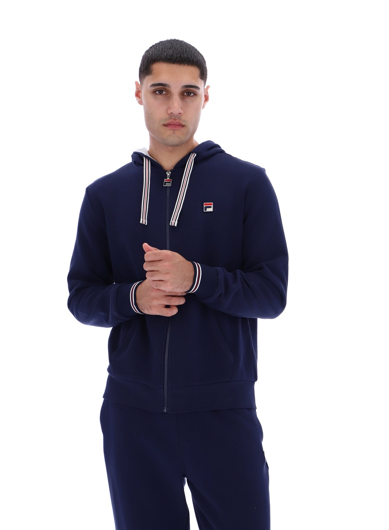Fila Navy Tenconi Zip Up Hoodie –
