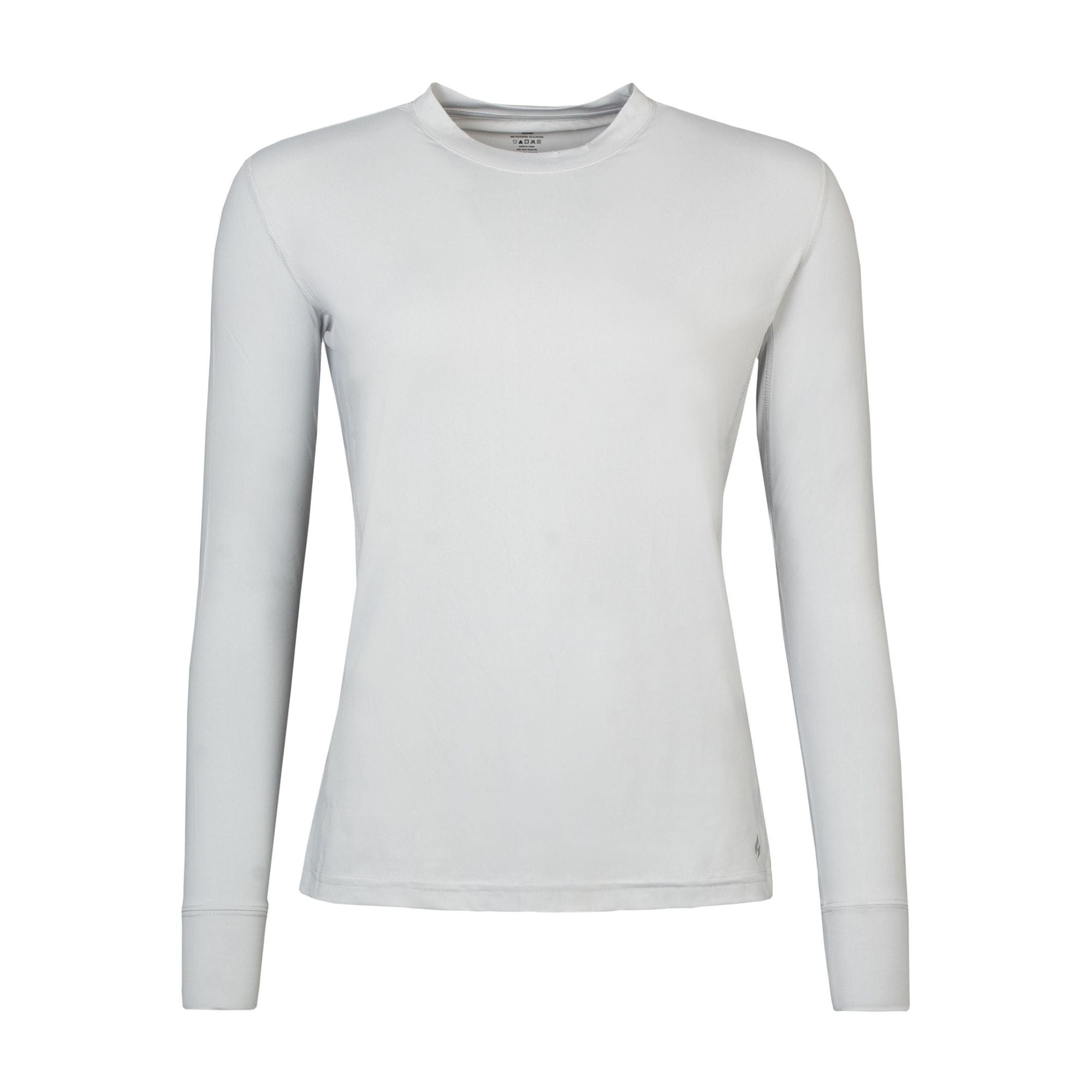 Ladies Breathable Thermal Base Layer Long Sleeve Top for Winter – M Grey
