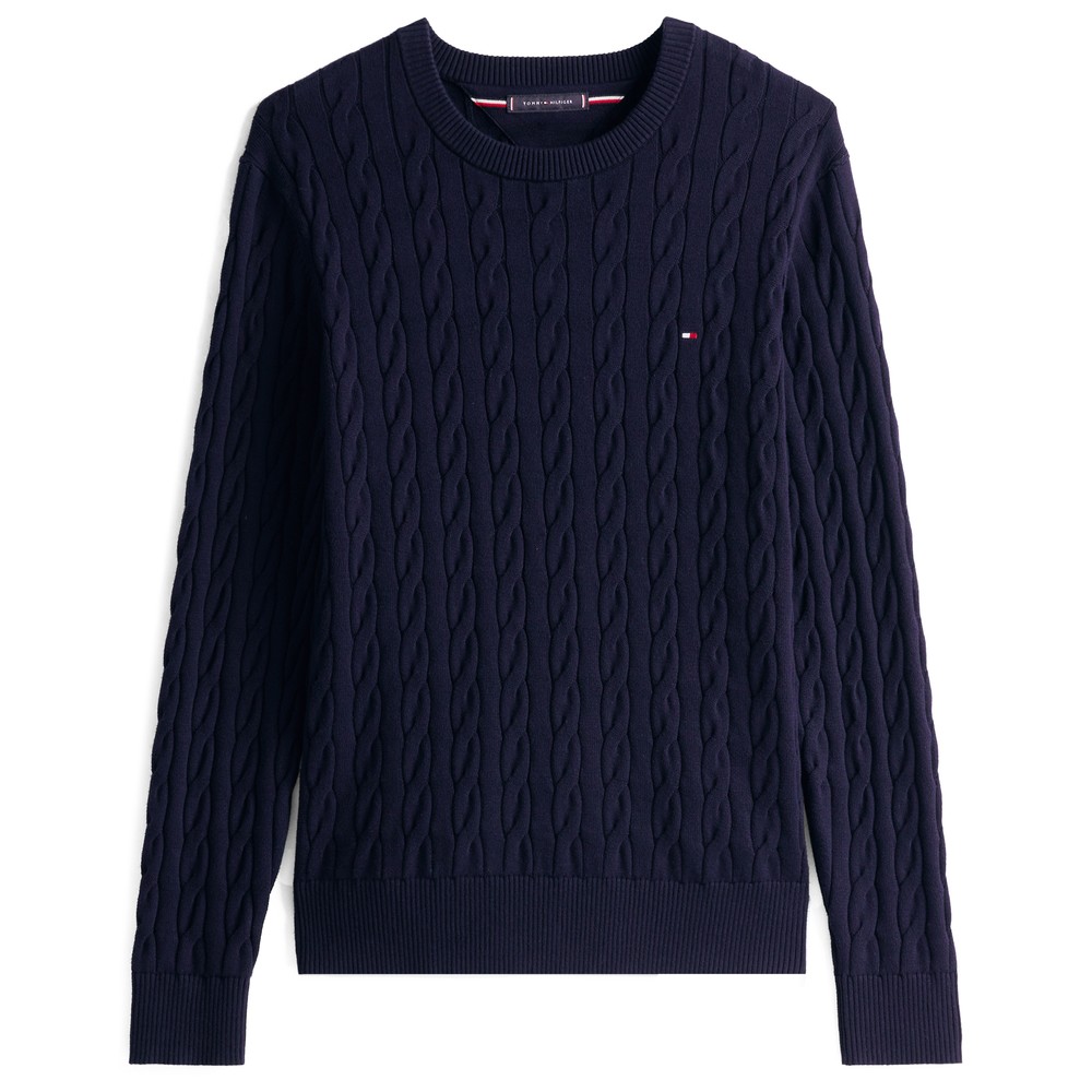 Classic Cotton Cable Crewneck Jumper Classic Cotton Cable Crewneck Jumper