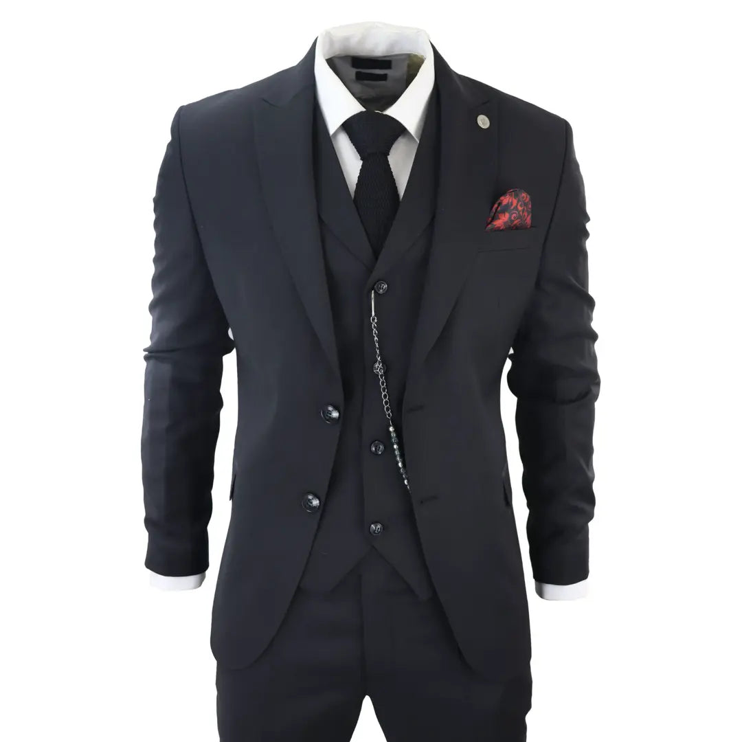 James – Men’s Classic Piece Black Suit – ” Jacket ” Trousers