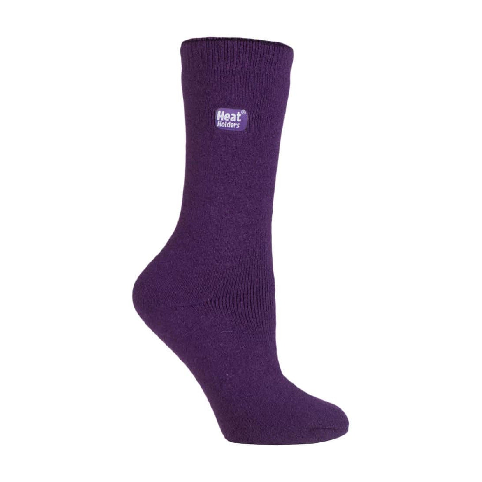 Ladies Ultra Lite Extra Thin . TOG Casual Thermal Socks Multipack Options – – Purple Pack