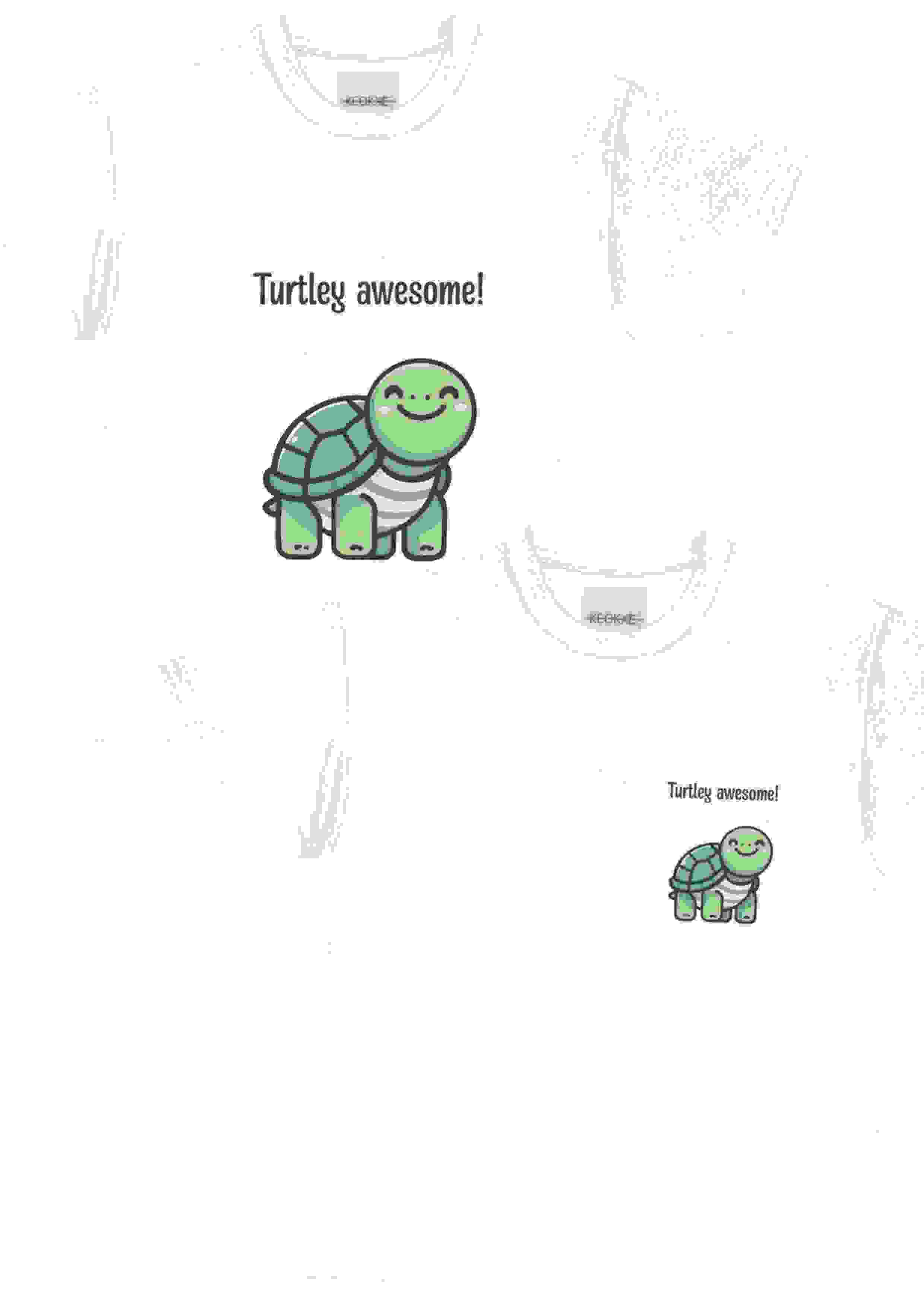Turtley Awesome Shirt Cute Cartoon Turtle Positivity Tee – L BIG LOGO Turtley Awesome Shirt Cute Cartoon Turtle Positivity Tee – L BIG LOGO