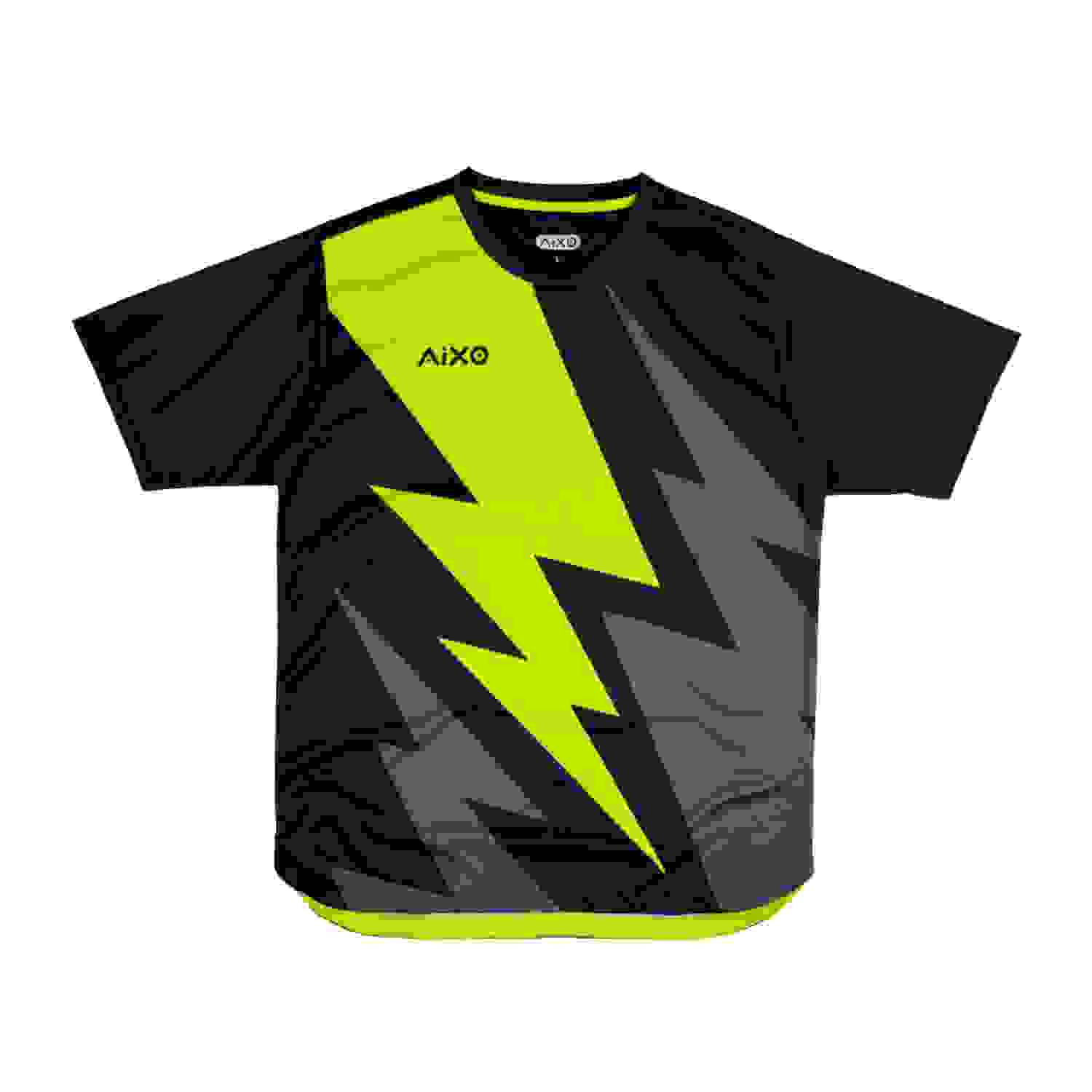 Aixo Bolt Mens Shirt – Black – BlackGreen Aixo Bolt Mens Shirt – Black – BlackGreen