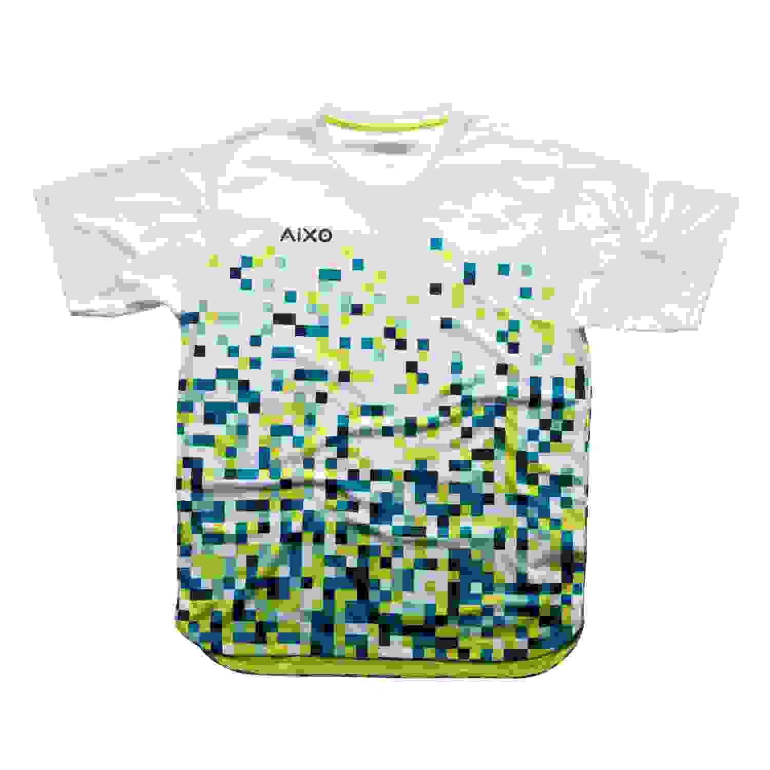 Aixo Pixel Mens T Shirt White Aixo Pixel Mens T Shirt White