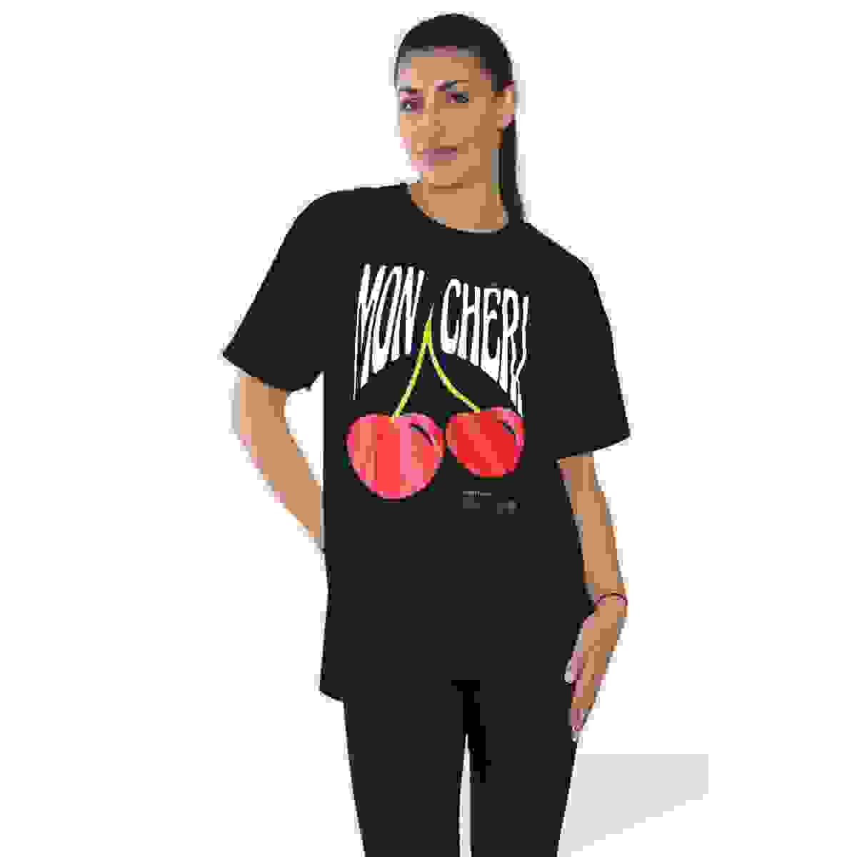 Mon Cheri Stylish Short Sleeve Shirt – Comfort & Elegance – Black SM