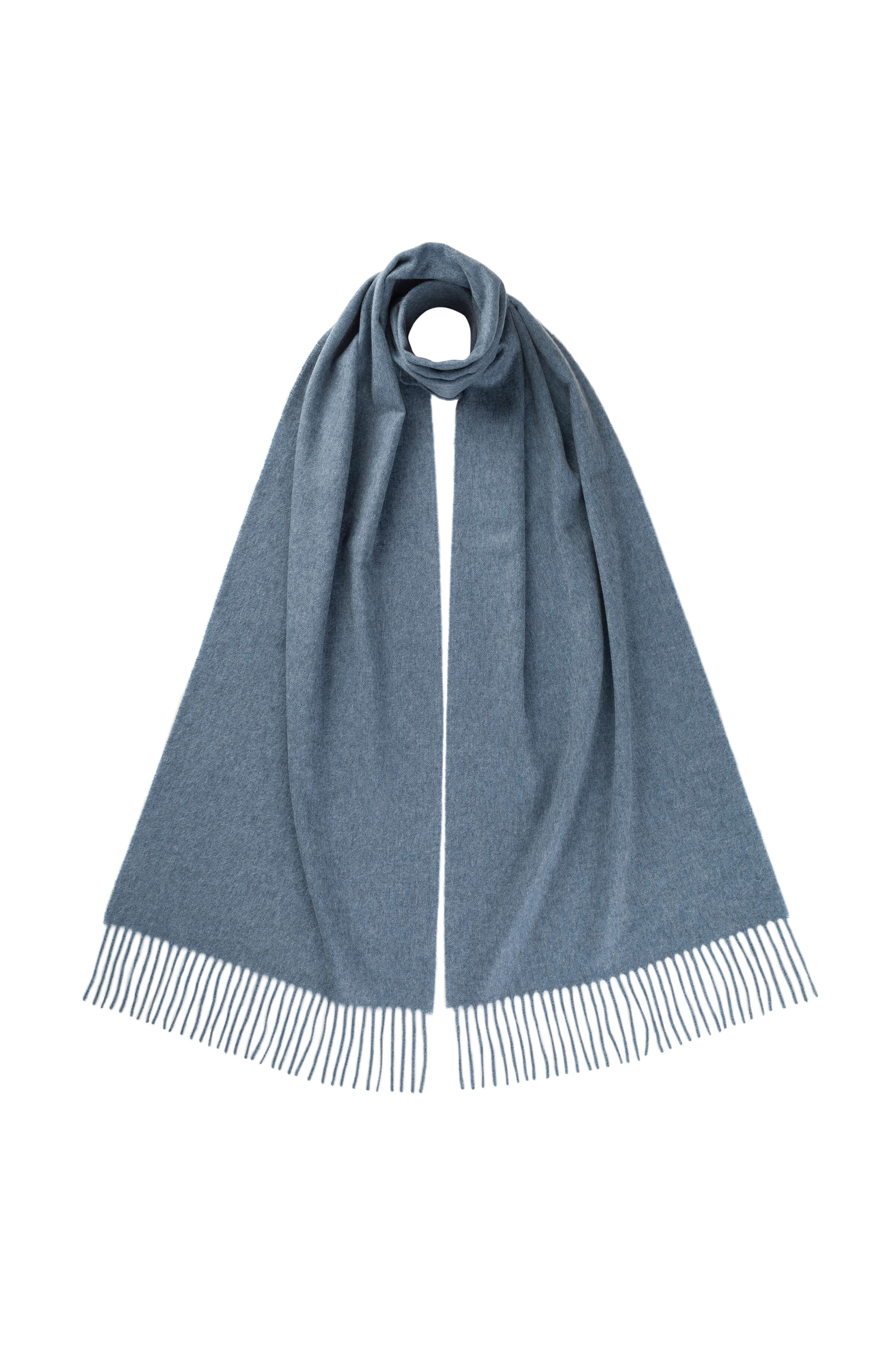 Blue Wide Cashmere Scarf Blue Wide Cashmere Scarf