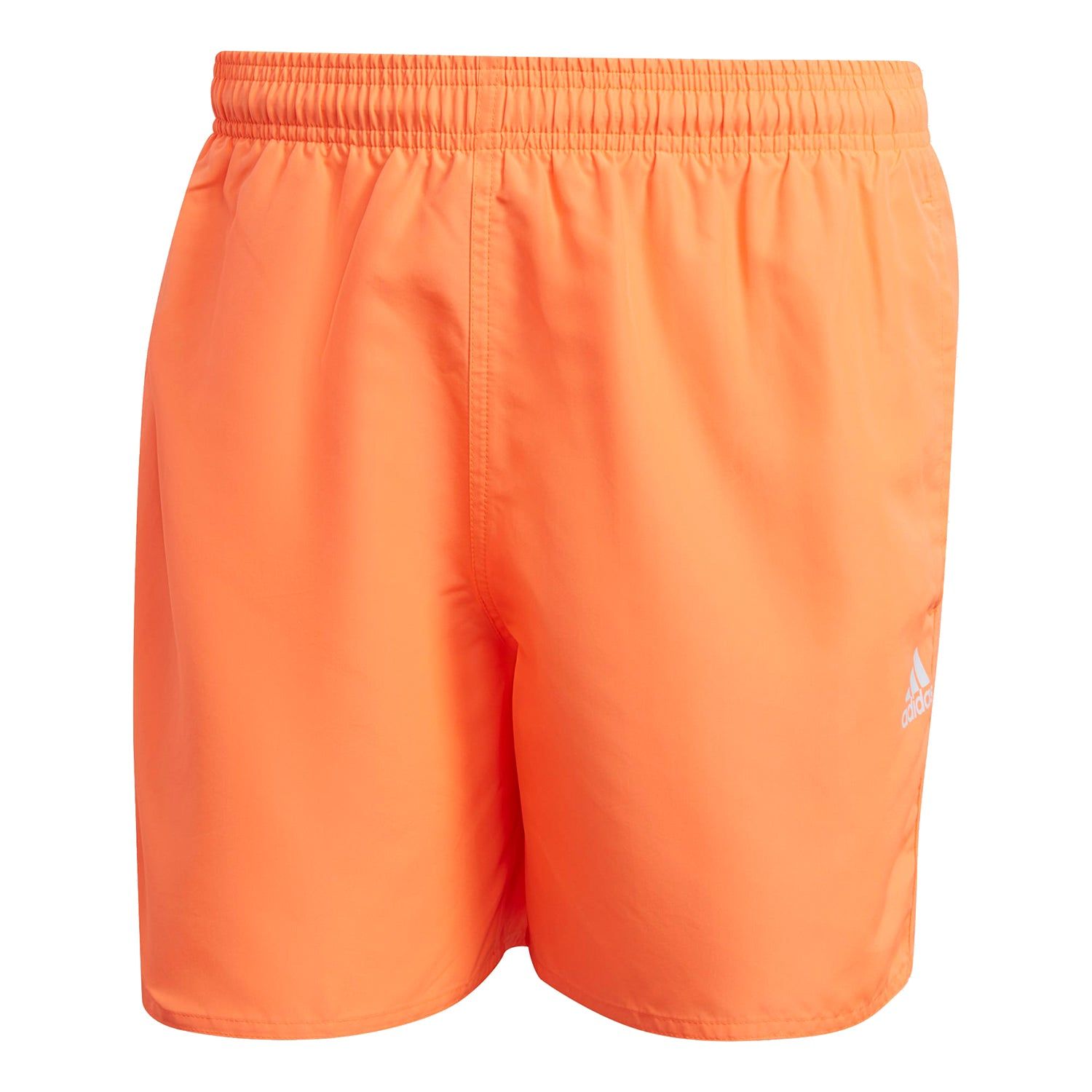 adidas Solid Swim Shorts – Orange White adidas Solid Swim Shorts – Orange White