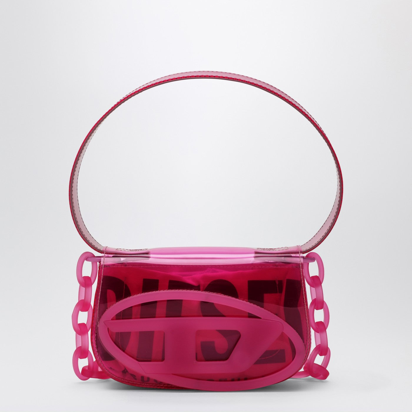 DR shoulder bag in pink TPU DR shoulder bag in pink TPU