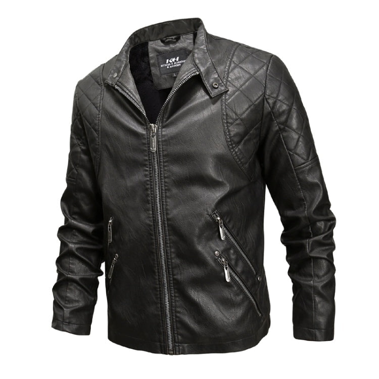 Autumn And Winter Fashion Tide Male Leather Jacket, M, L, , X, XX, – L Black