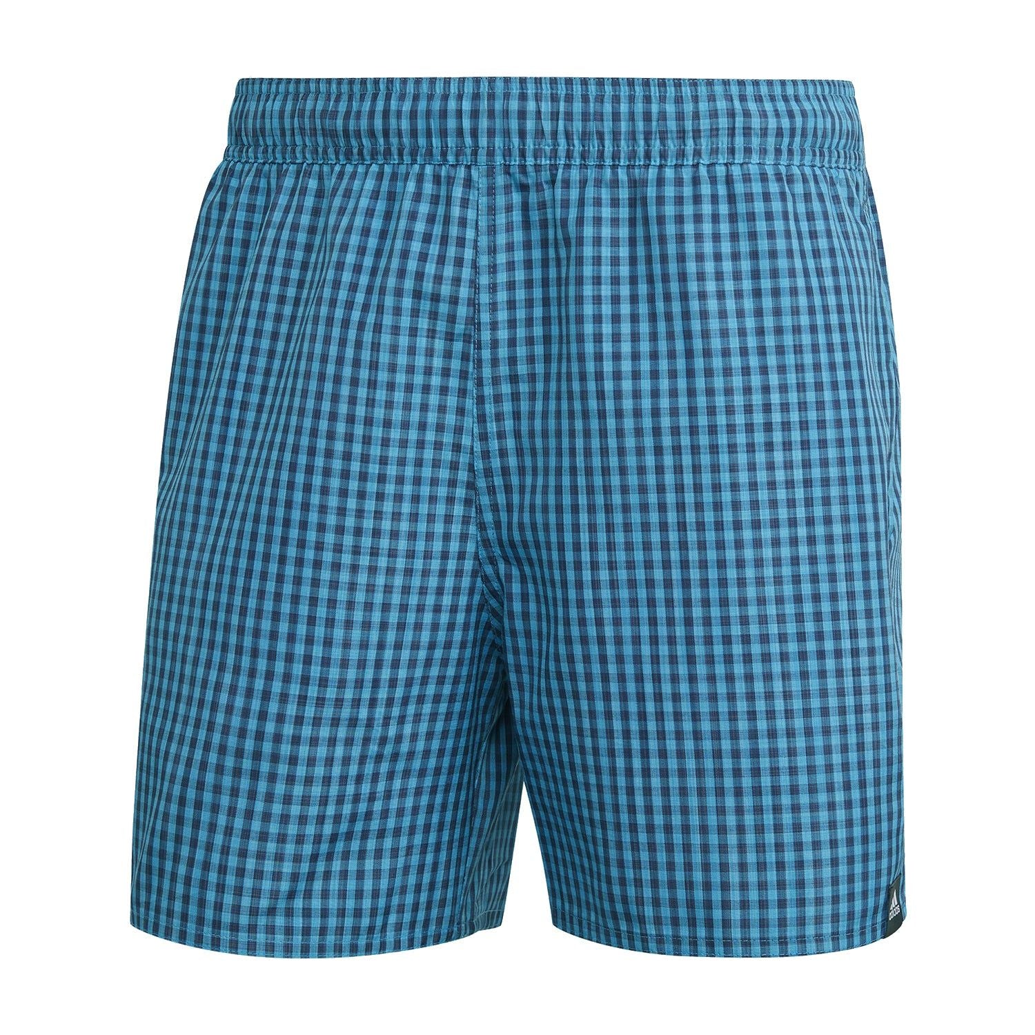 adidas Check CLX Swim Shorts – Shock Cyan Blue – ” M Blue