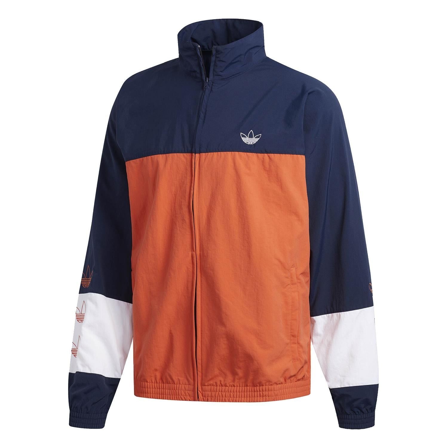 adidas Originals Blocked Warm Up Jacket – Navy & Orange – Navy adidas Originals Blocked Warm Up Jacket – Navy & Orange – Navy