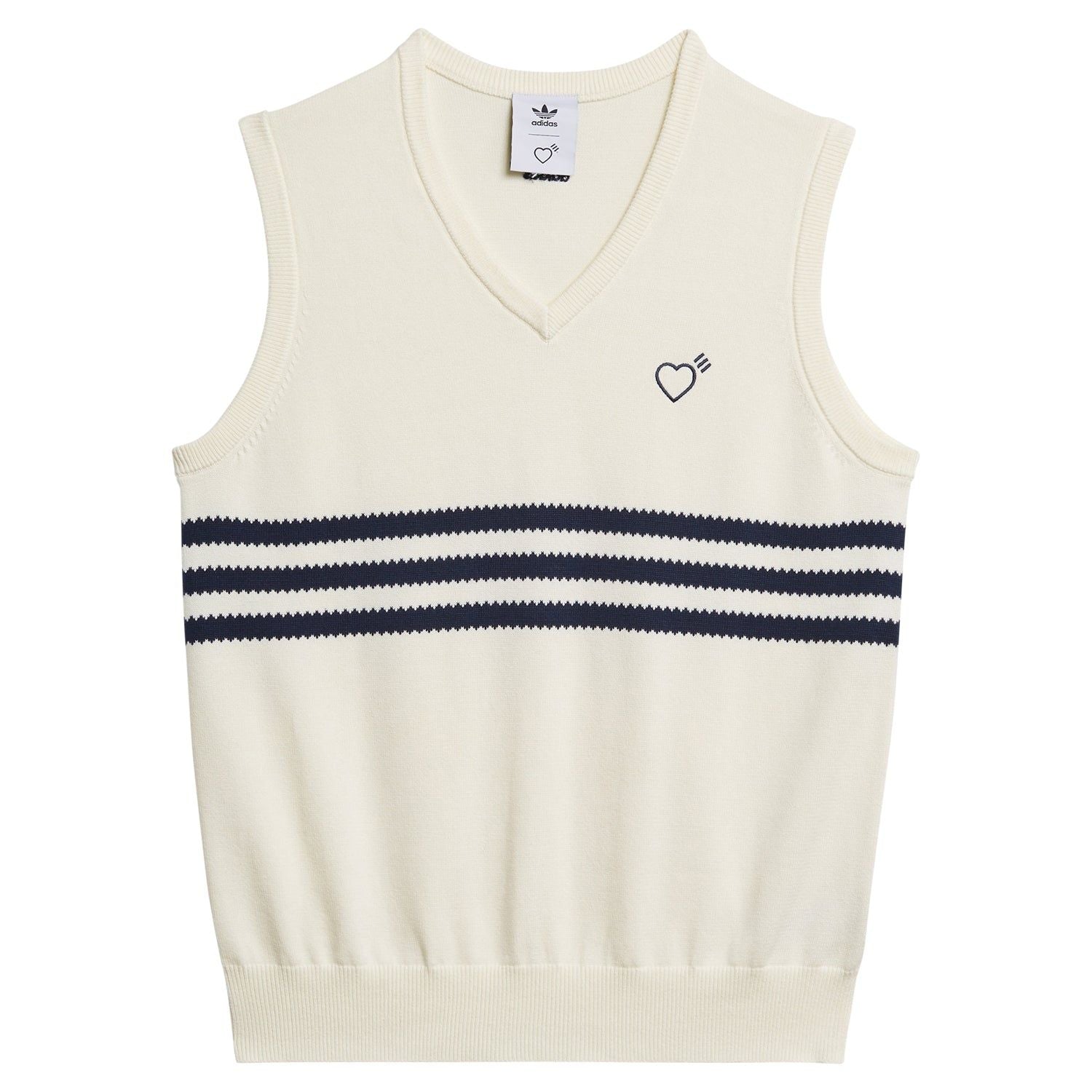 adidas Originals Human Made Knit Vest – White – L White