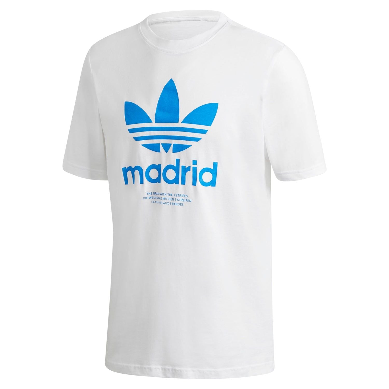 adidas Originals Men’s Madrid Trefoil Shirt – White – S White