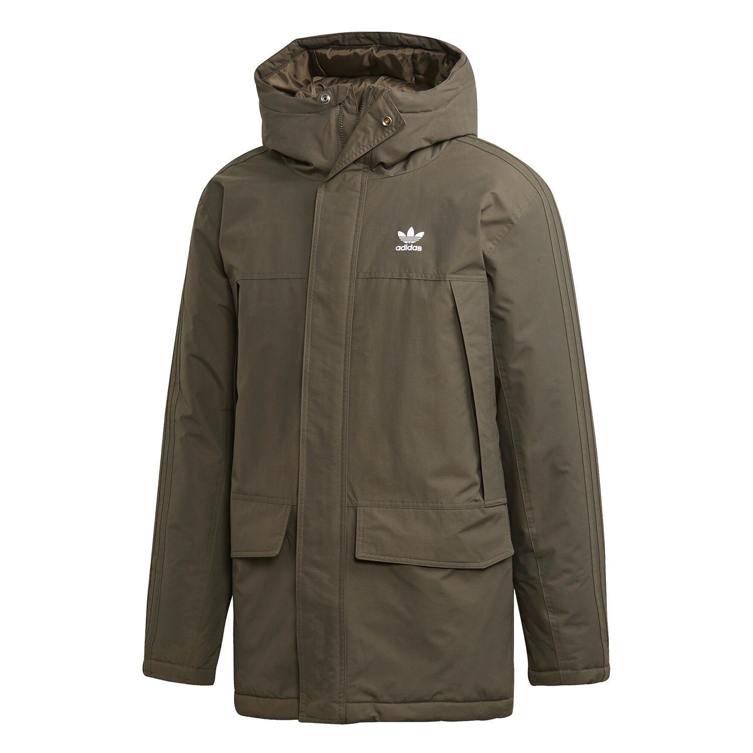 adidas Originals Padded Parka – Brown – S Brown adidas Originals Padded Parka – Brown – S Brown