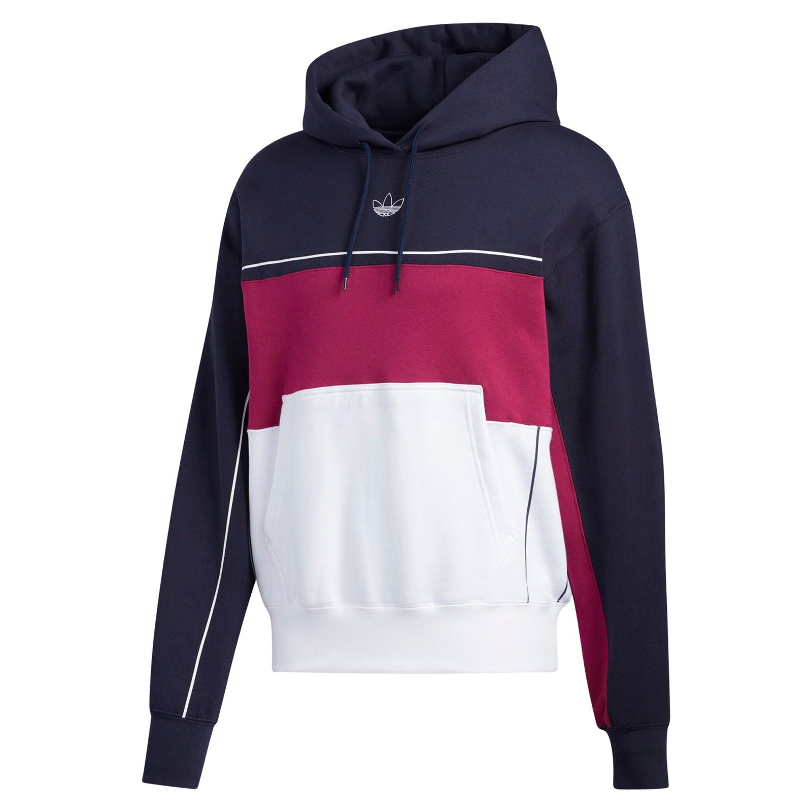 adidas Originals Rivalry Block Hoodie – Navy, Berry & White – L Navy adidas Originals Rivalry Block Hoodie – Navy, Berry & White – L Navy