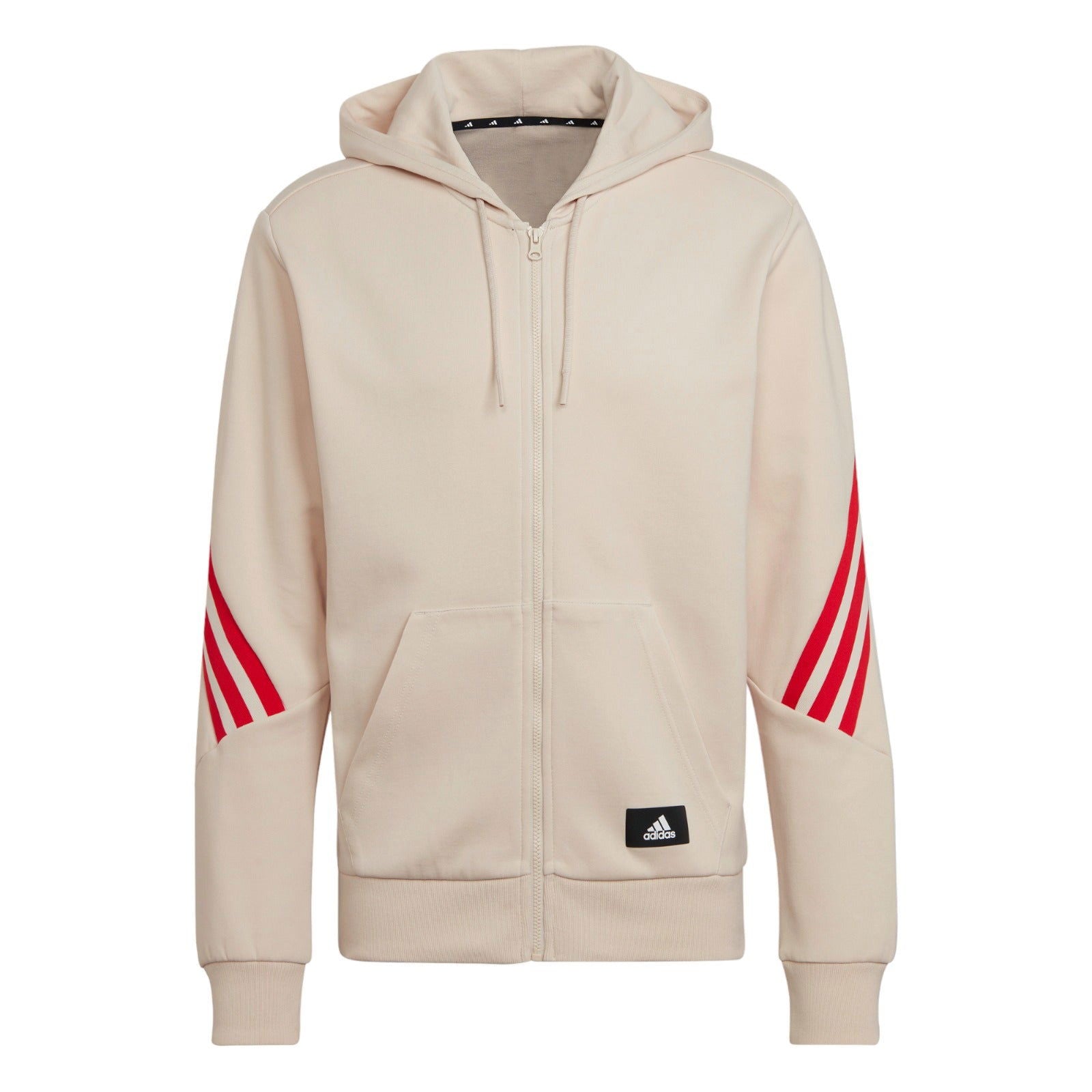 adidas Sportswear Future Icons -Stripes Full-Zip Hoodie – Beige – Beige