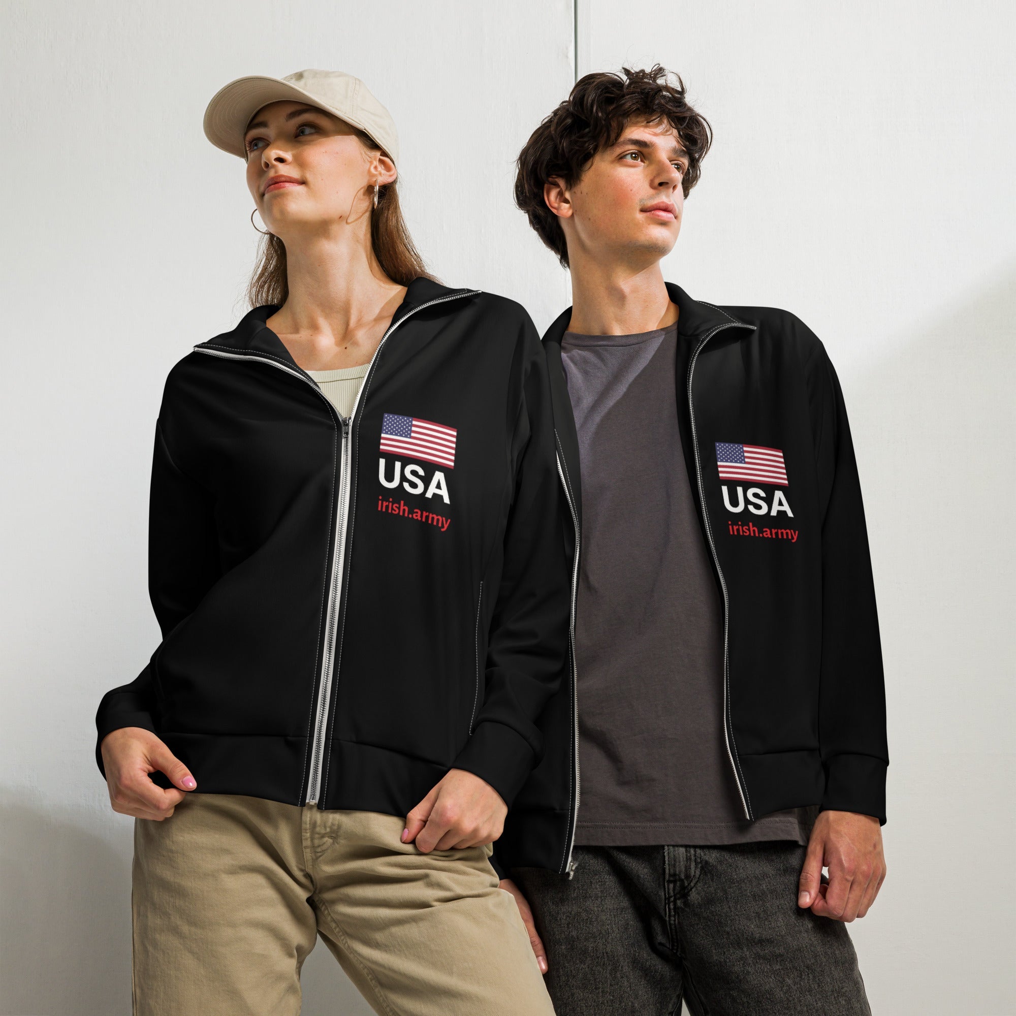 A – Unisex Track Jacket – A – Unisex Track Jacket –