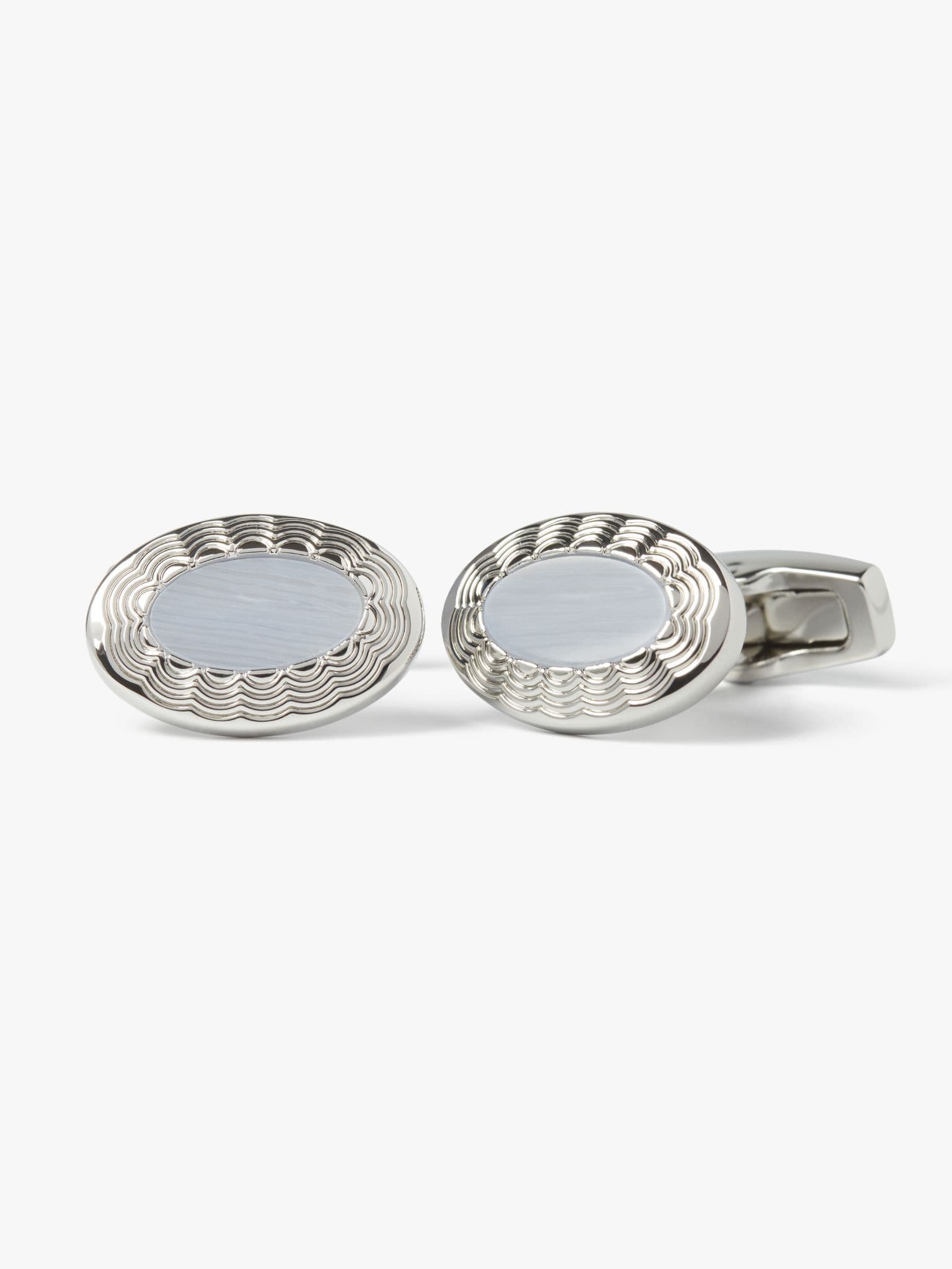 Allegro Blue Lace Agate Cufflinks Allegro Blue Lace Agate Cufflinks