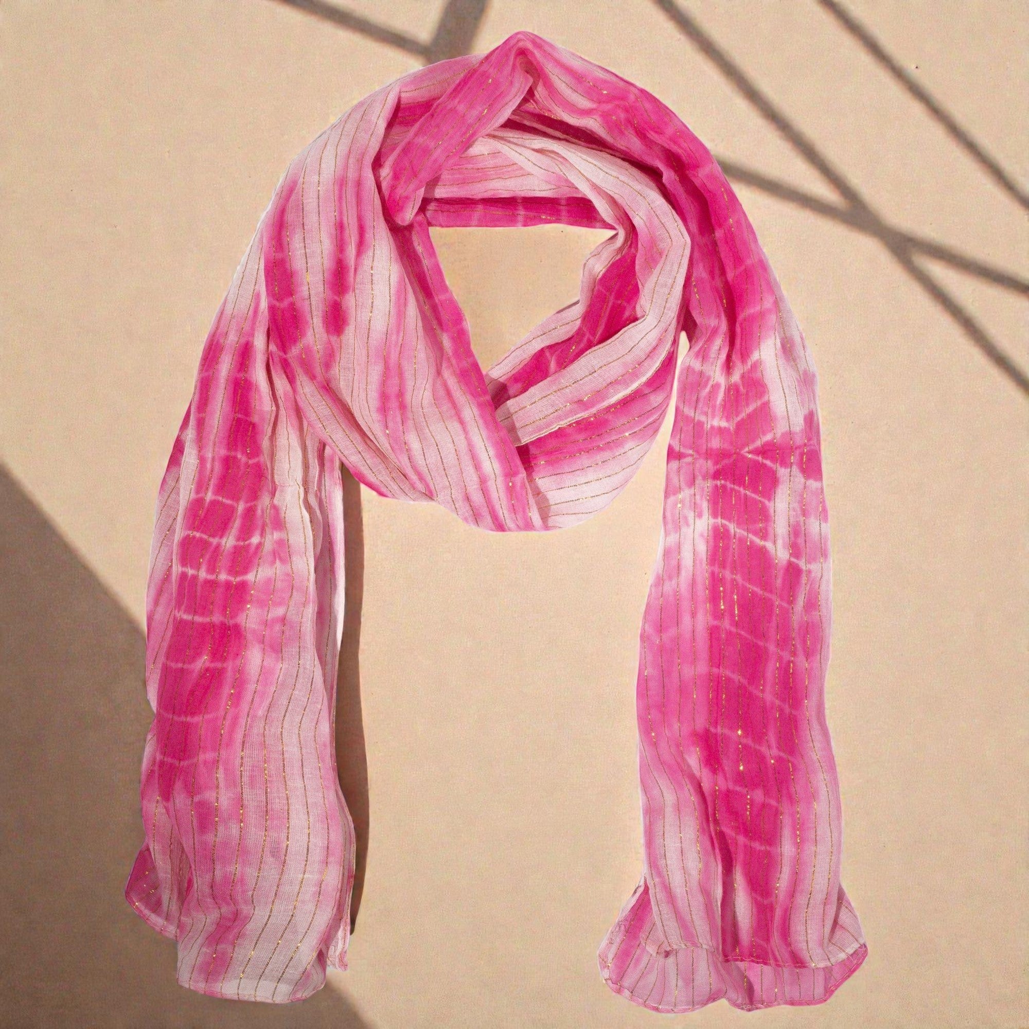 Nomad Sari Party Shine Scarf Perfect Pink ×