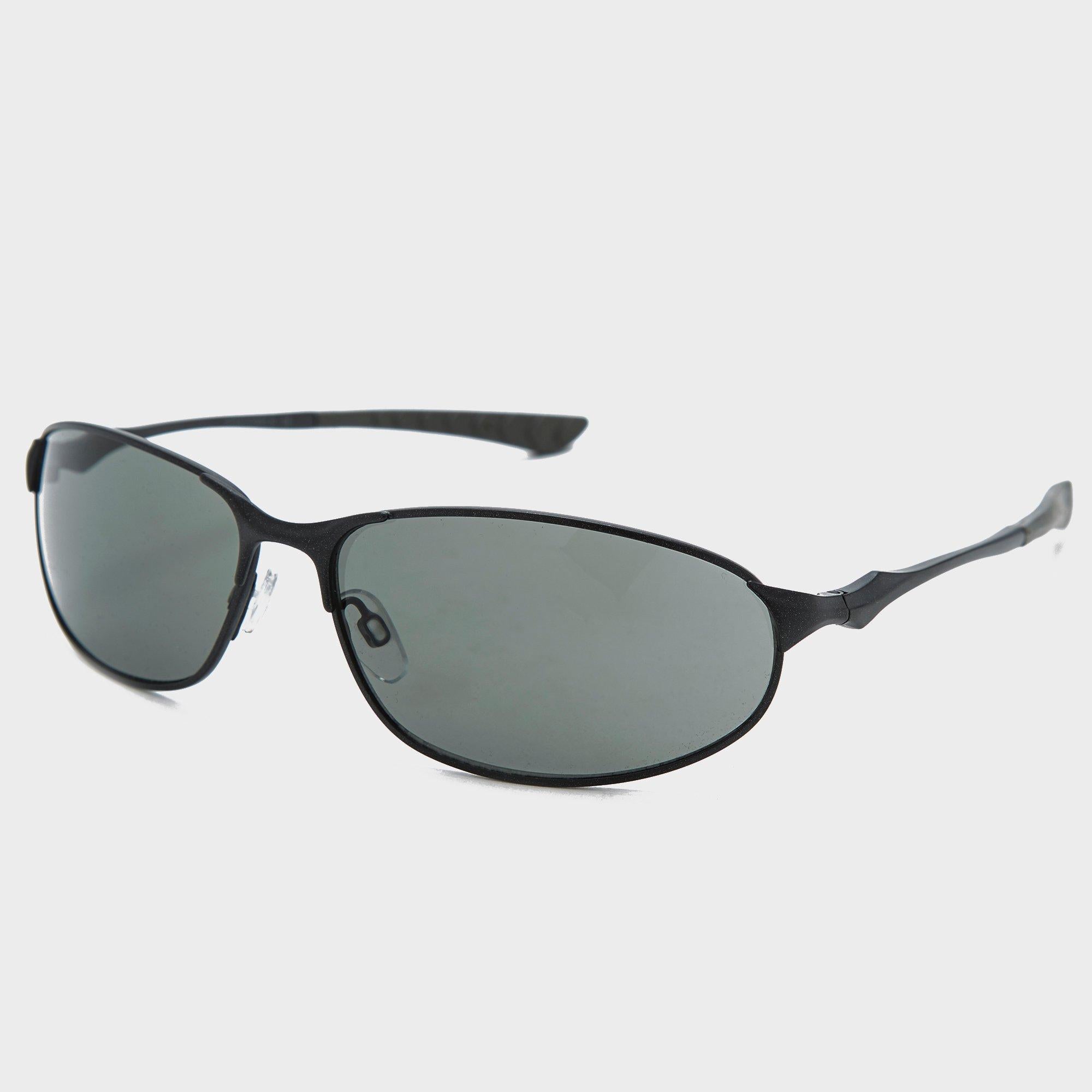 Men’s Oval Metal Full Frame Sports Sunglasses – Black One Size Men’s Oval Metal Full Frame Sports Sunglasses – Black One Size
