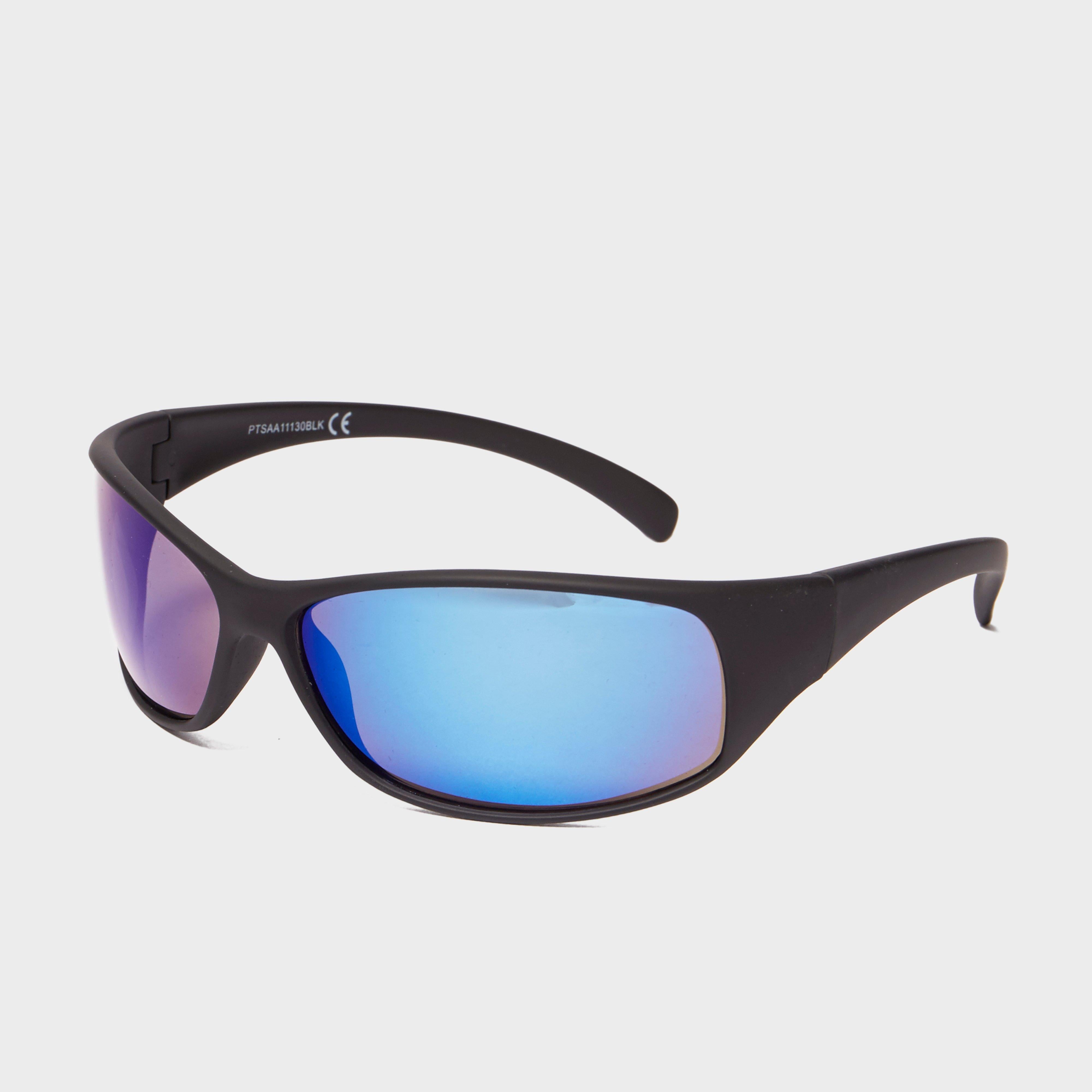 Men’s Rubberised Wrap Around Sunglasses – Black One Size Men’s Rubberised Wrap Around Sunglasses – Black One Size