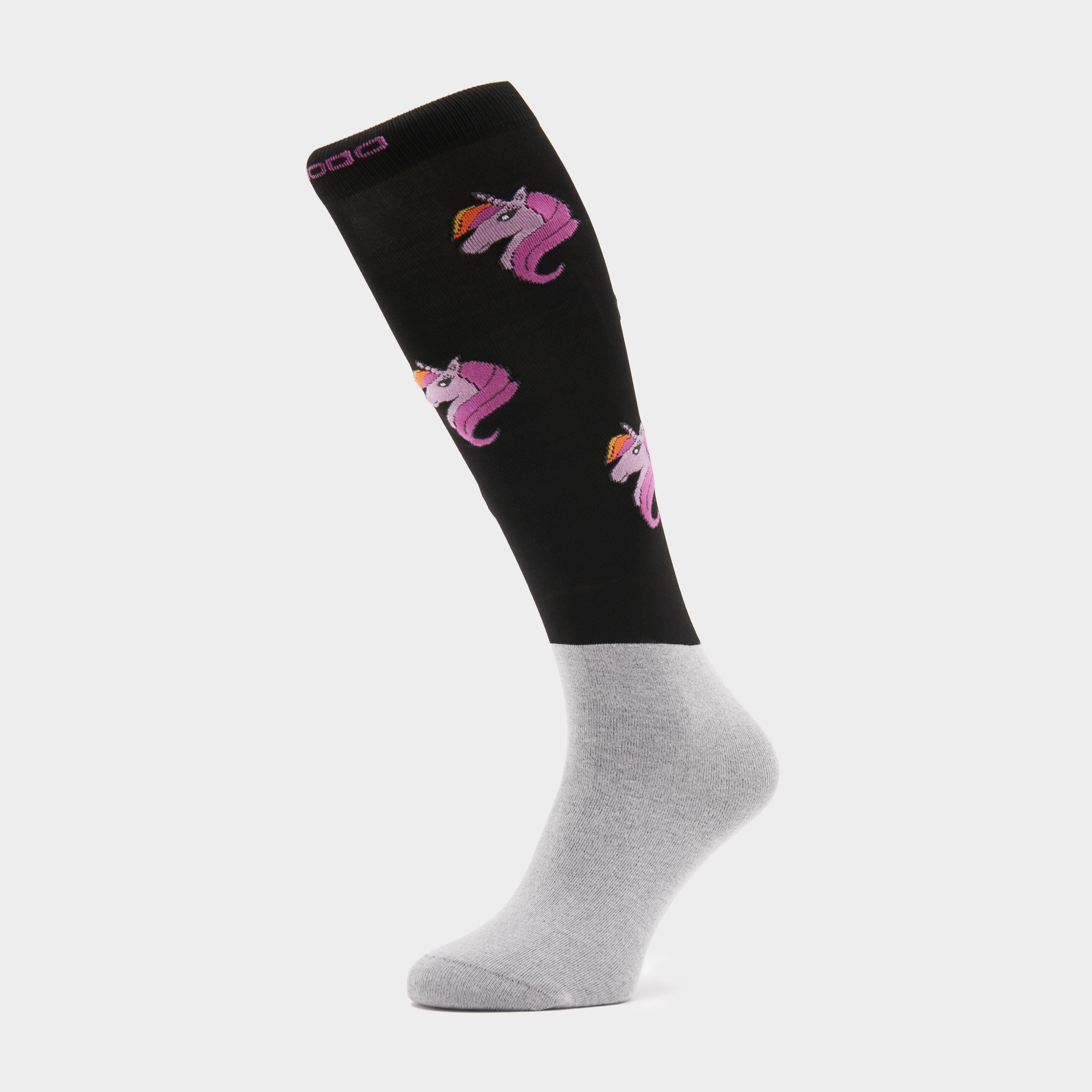 Adults Microfibre Socks Black Unicorn Adults Microfibre Socks Black Unicorn
