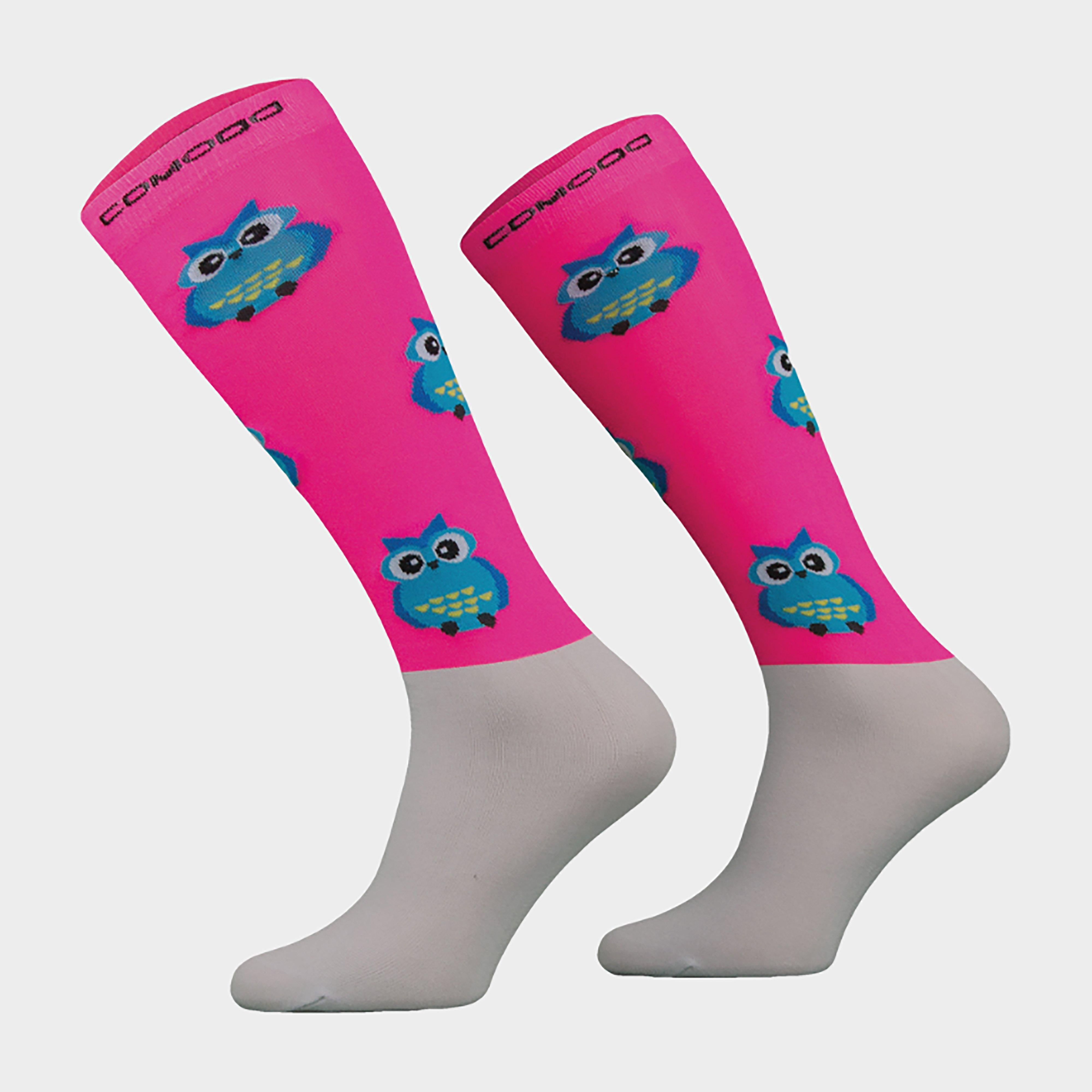 Adults Microfibre Socks Pink Owl Adults Microfibre Socks Pink Owl