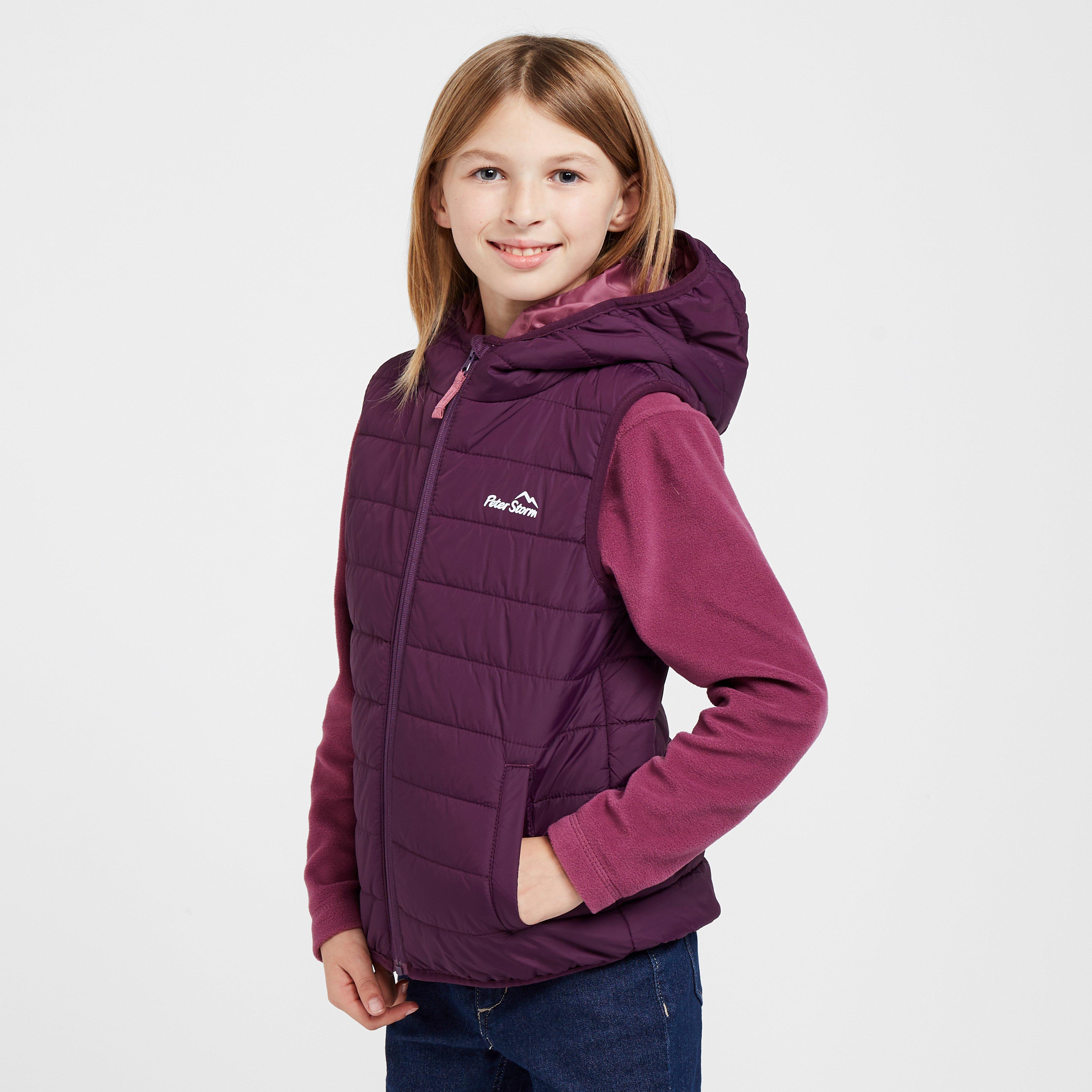 Kids’ Blisco Insulated Gilet – Purple -Y
