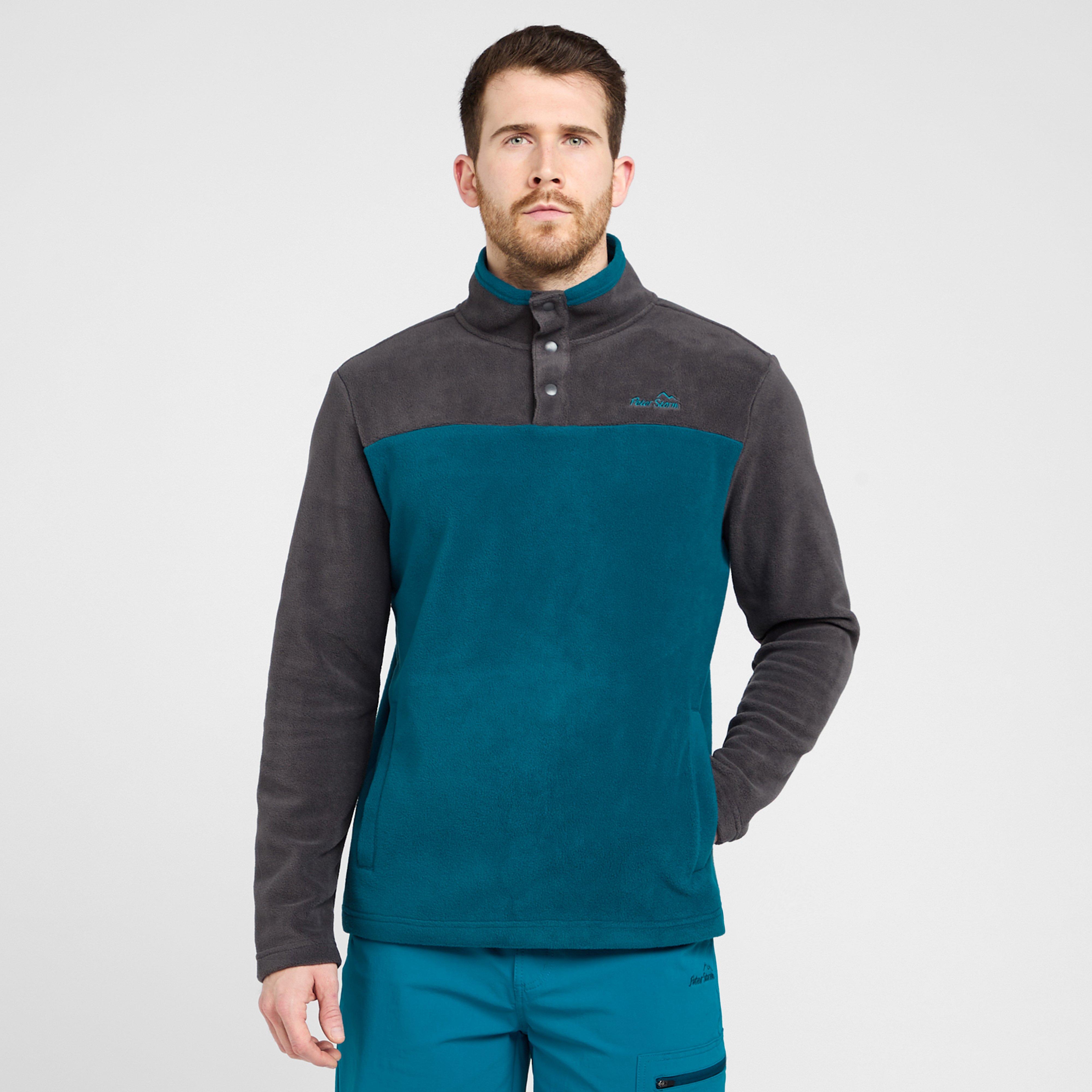 Men’s Snap Fleece – Blue MED