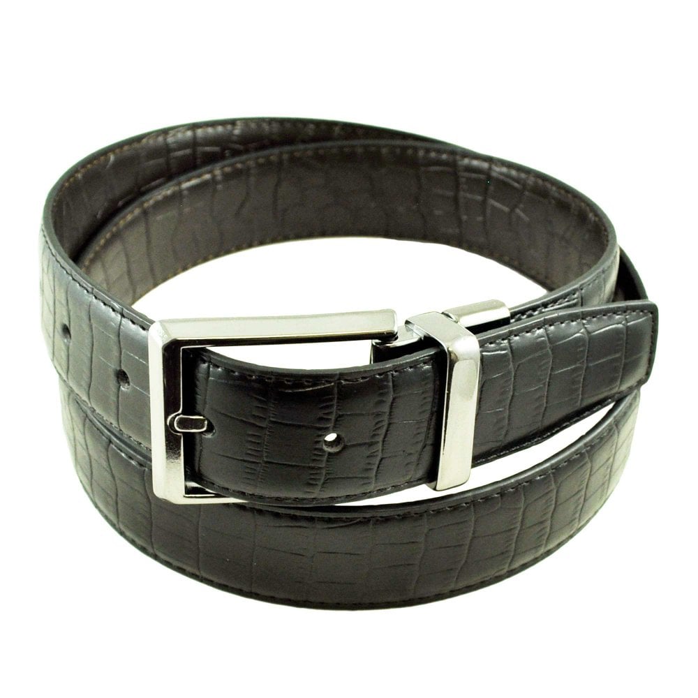 Black-Brown Reversible Leather Belt – "-" Size L Choose a Waist Size: Large – " – "