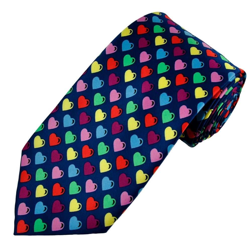 Colourful Love Hearts Novelty Tie Colourful Love Hearts Novelty Tie