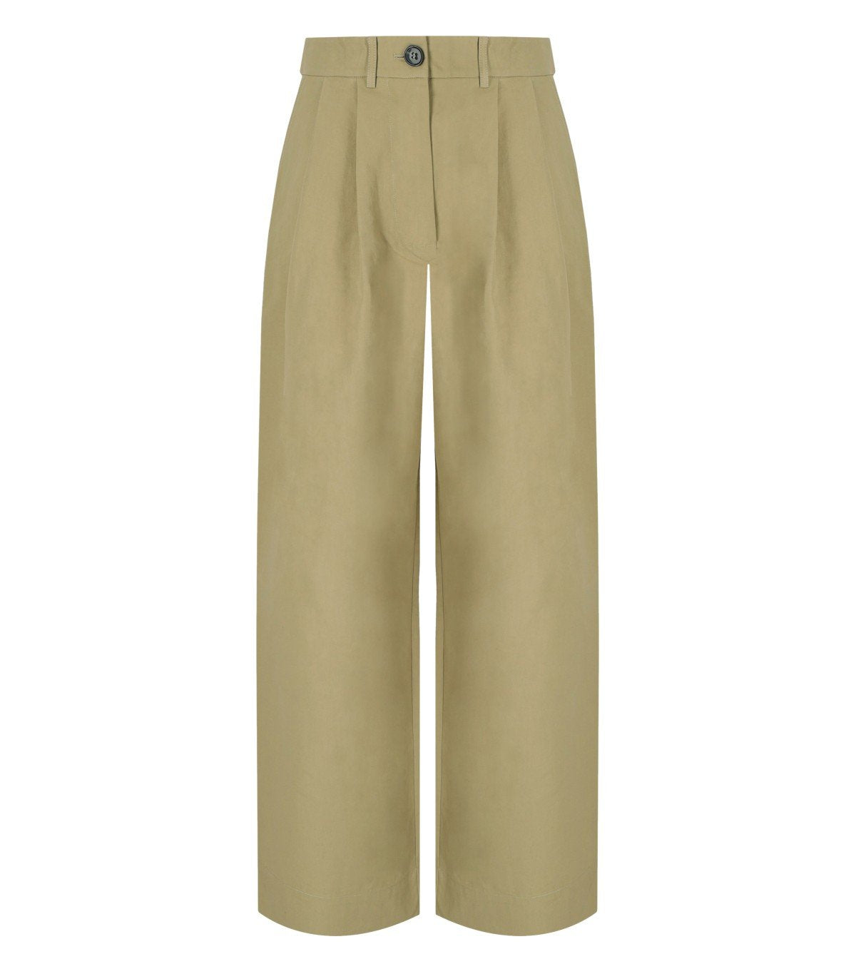 ESSENTIEL ANTWERP JAMMER BEIGE WIDE LEG TROERS