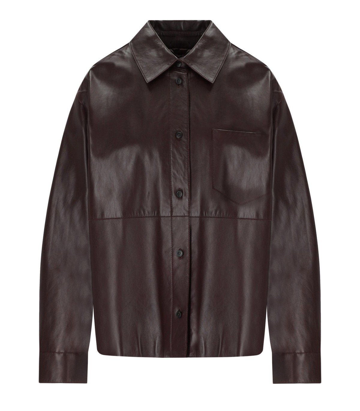 MAX MARA WEEKEND SCATOLA BURGUNDY SHIRT JACKET