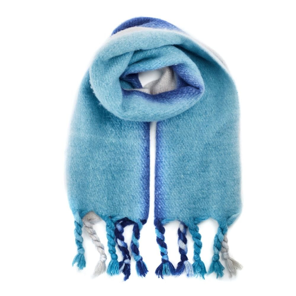 Moda In Pelle Dahlia Scarf Blue Polyester Moda In Pelle Dahlia Scarf Blue Polyester