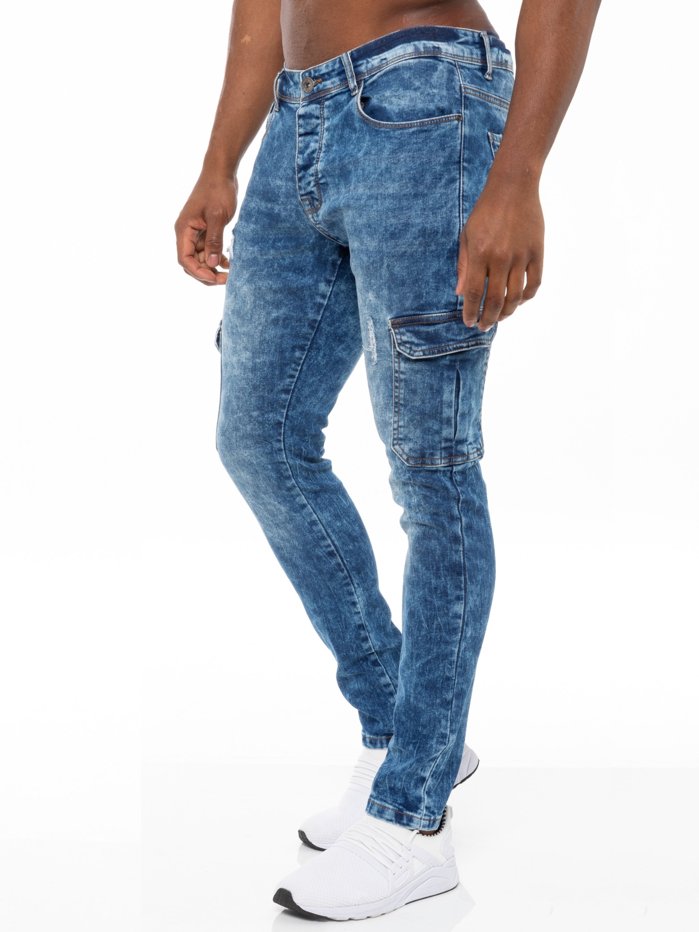 Mens Skinny Stretch Distressed Denim Jeans Mens Skinny Stretch Distressed Denim Jeans