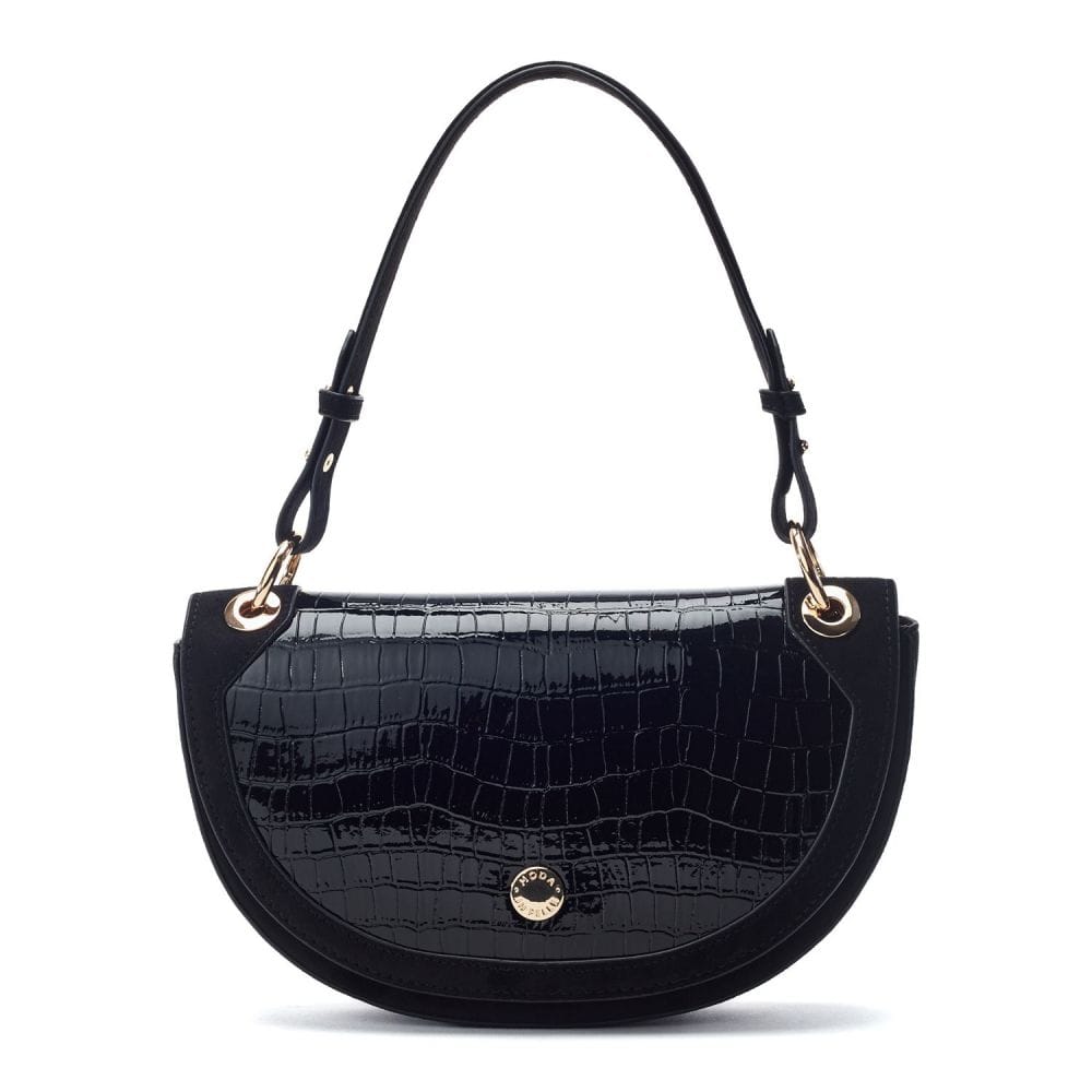Moda In Pelle Fillipa Bag Black Porvair