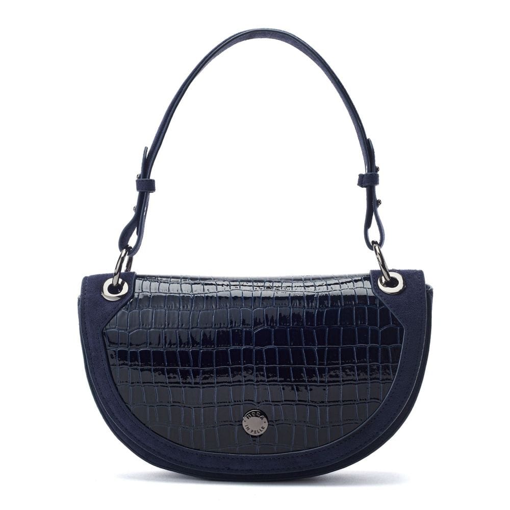 Moda In Pelle Fillipa Bag Navy Porvair