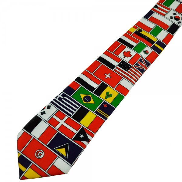 Flags of the World Novelty Tie Flags of the World Novelty Tie