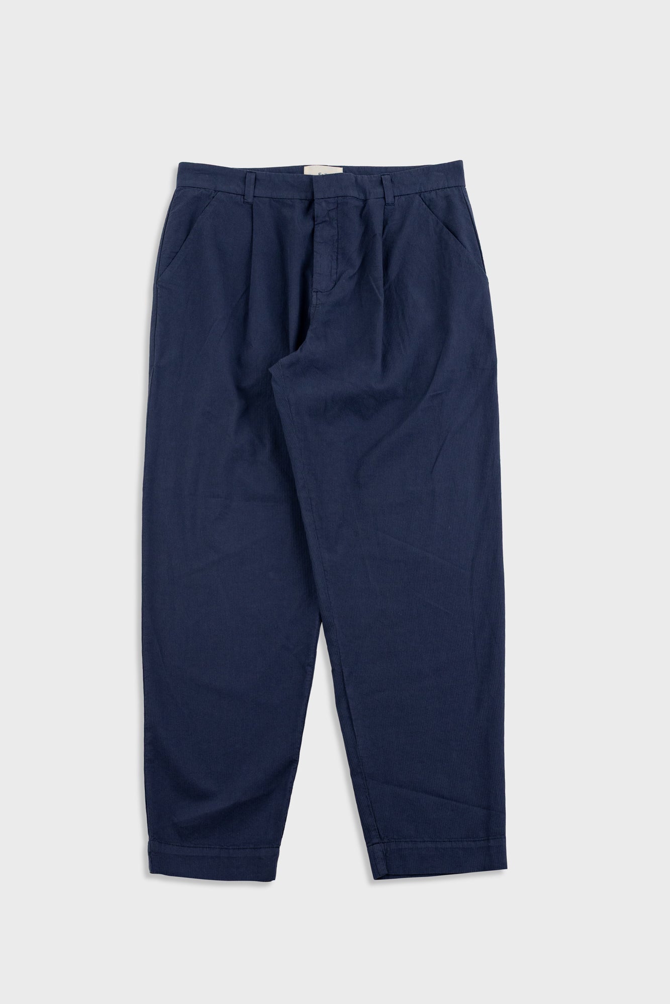 Assembly Suit Trouser – Soft Navy Mini Stripe