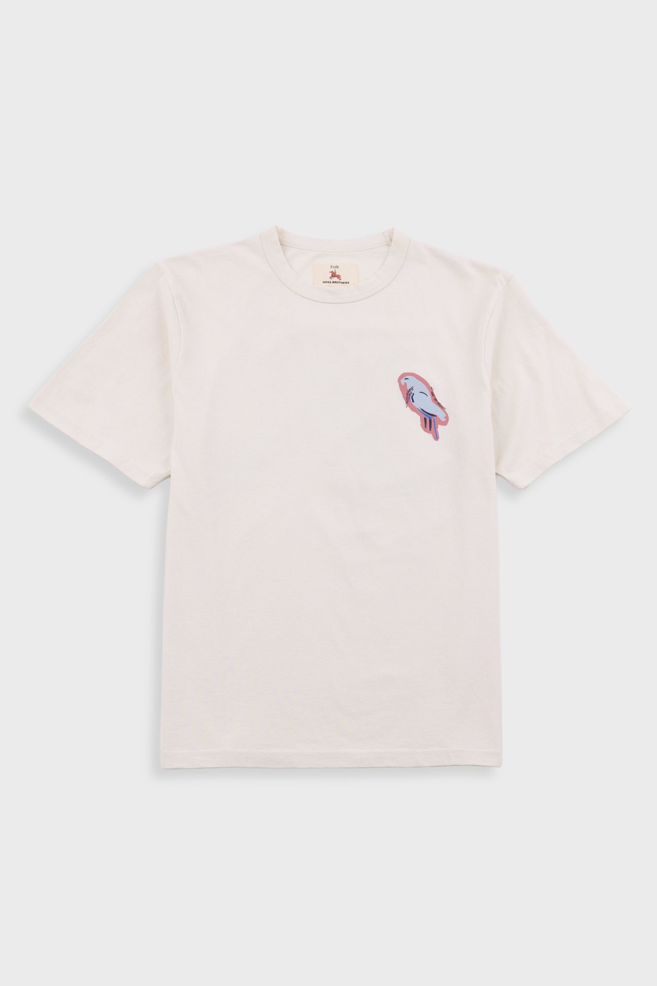 Relaxed Shirt – Ecru Parrot Print