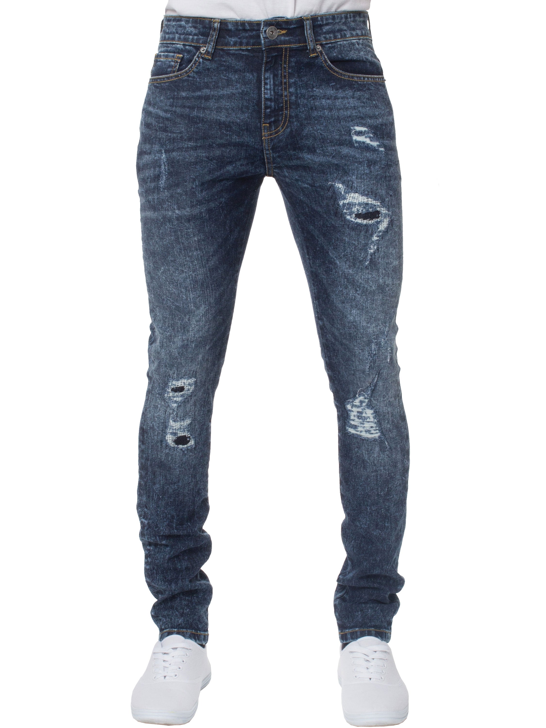 Super Skinny Stretch Rip & Repair Slim Jeans