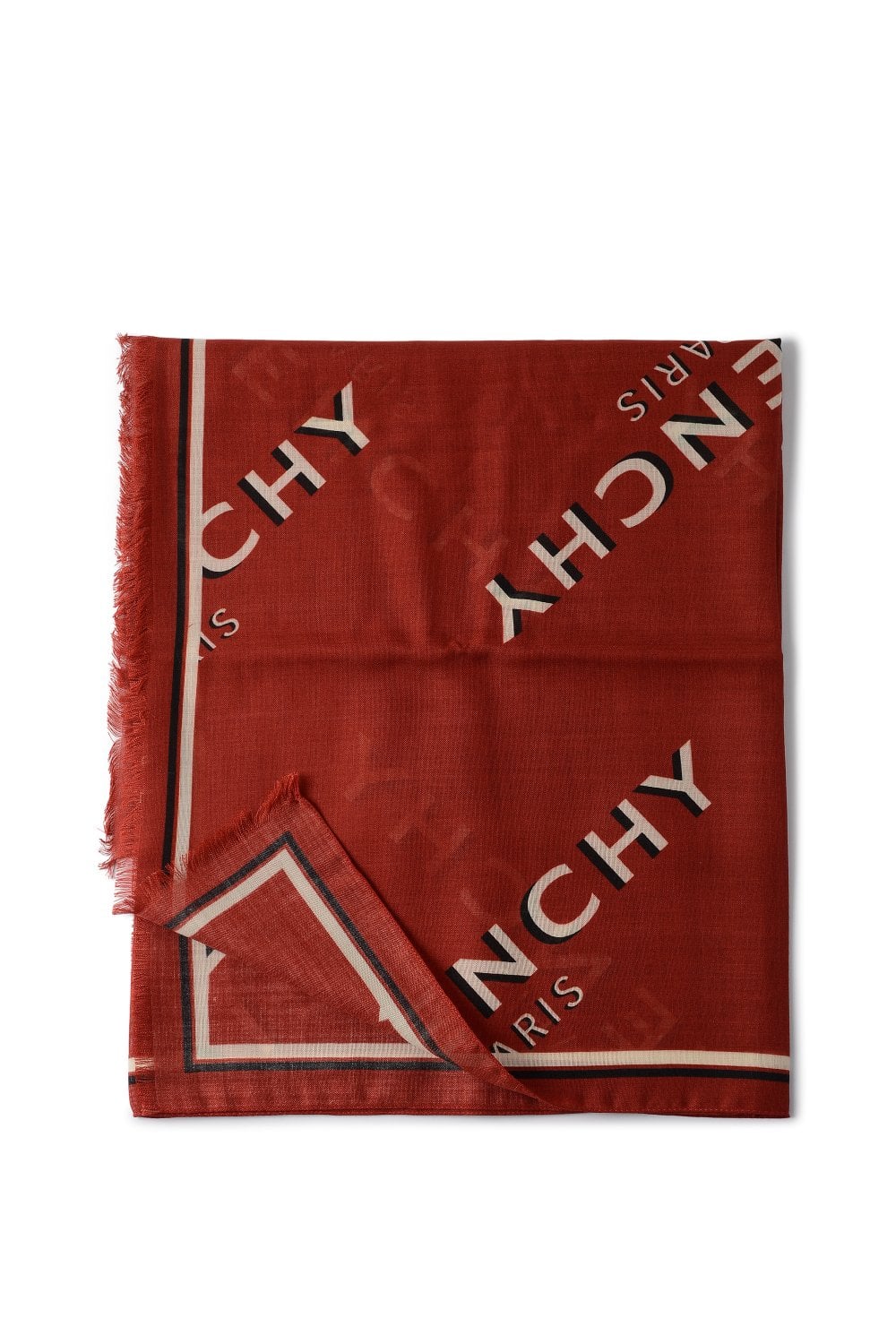 GIVENCHY SHADOW SCARF Size: OS, colour: RED GIVENCHY SHADOW SCARF Size: OS, colour: RED