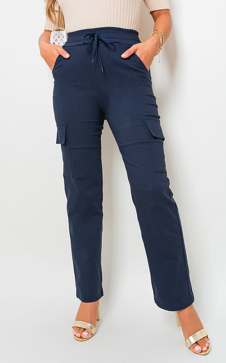 Cargo Pocket Trousers – Navy ML