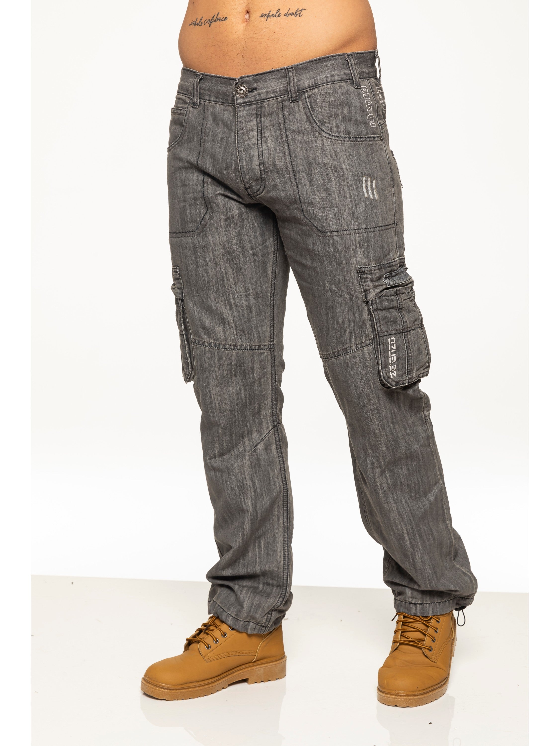 Mens Black Combat Denim Jeans Mens Black Combat Denim Jeans