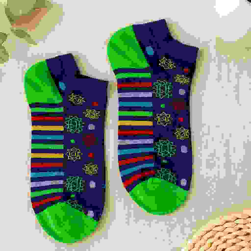 Low Cut Chakra Socks Chakra Size .-.